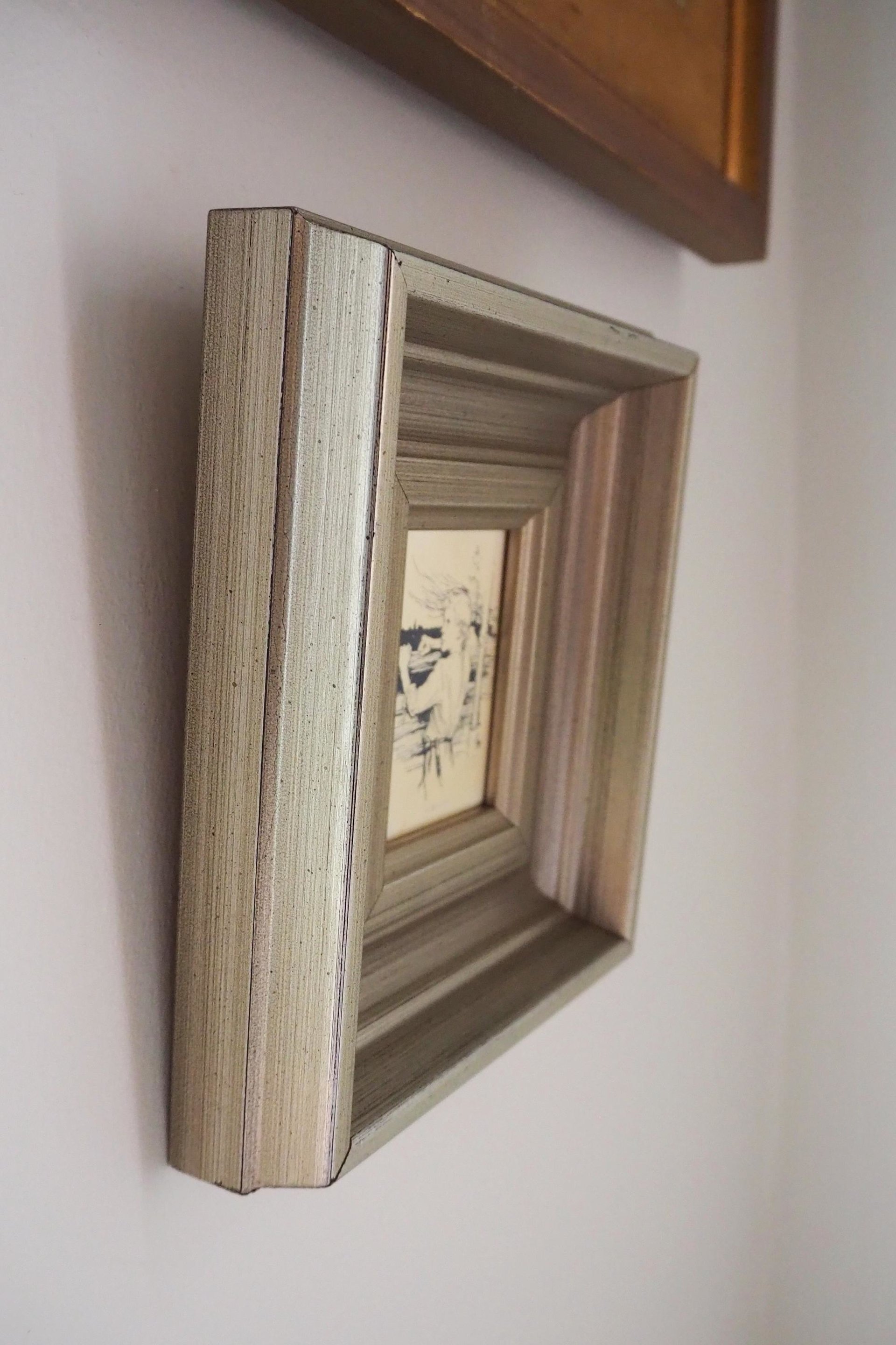 Vintage framed silver etching | Albert Edelfelt | Finnish art | Albert Edelfelt illustration | Etched silver art print | Made in Finland