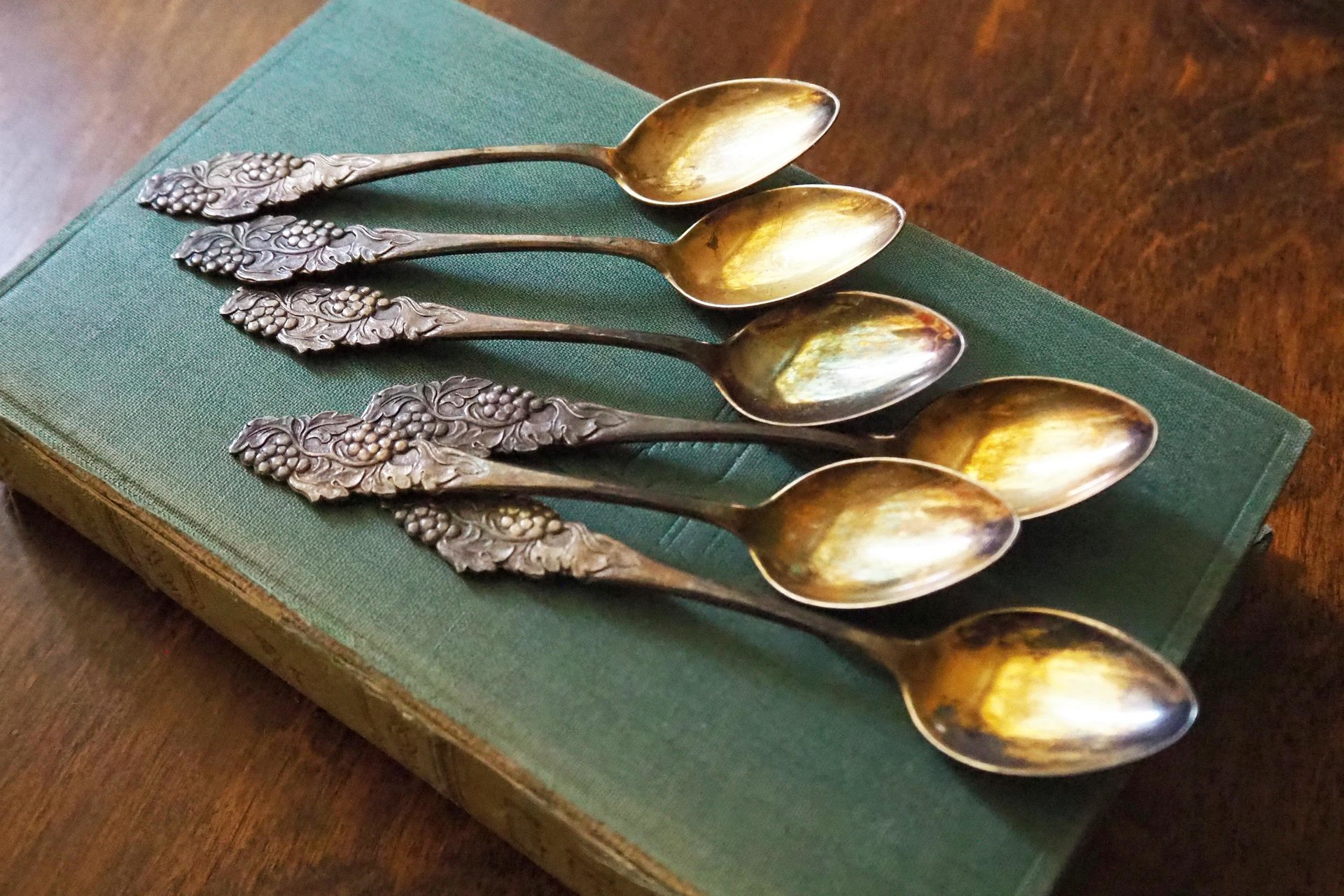 Set of six vintage teaspoons | Vintage silver plated teaspoons | Small vintage teaspoons | Vintage alpacca teaspoons