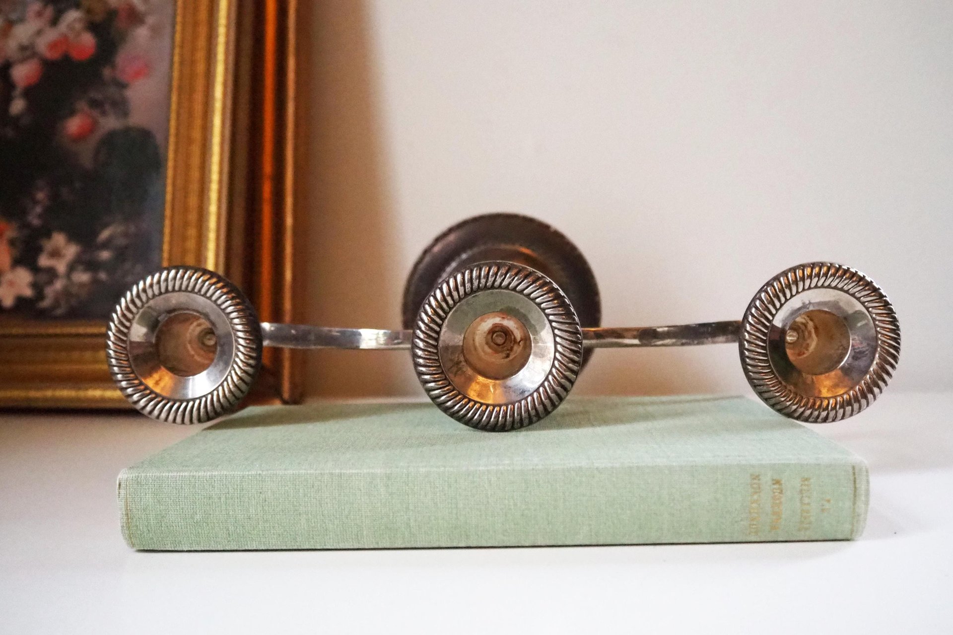 Vintage three arm candelabra | Silver plated candelabrum | Three arm candlestick holder | Vintage candelabrum