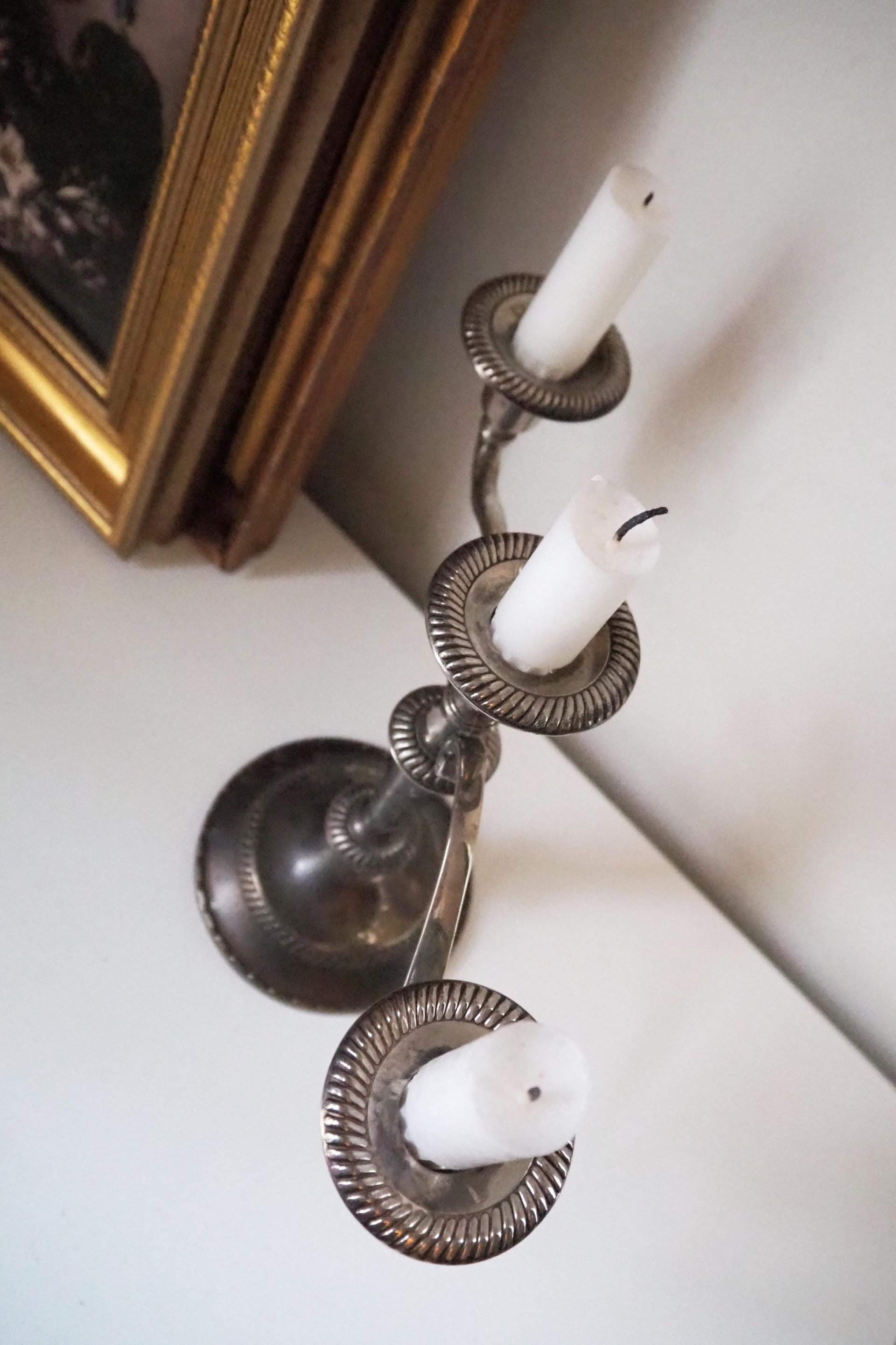 Vintage three arm candelabra | Silver plated candelabrum | Three arm candlestick holder | Vintage candelabrum