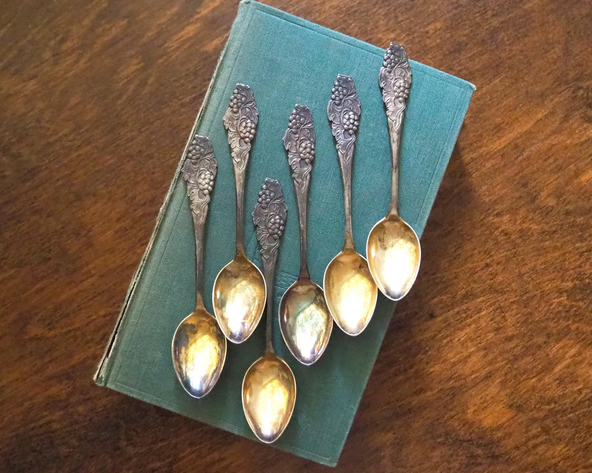 Set of six vintage teaspoons | Vintage silver plated teaspoons | Small vintage teaspoons | Vintage alpacca teaspoons