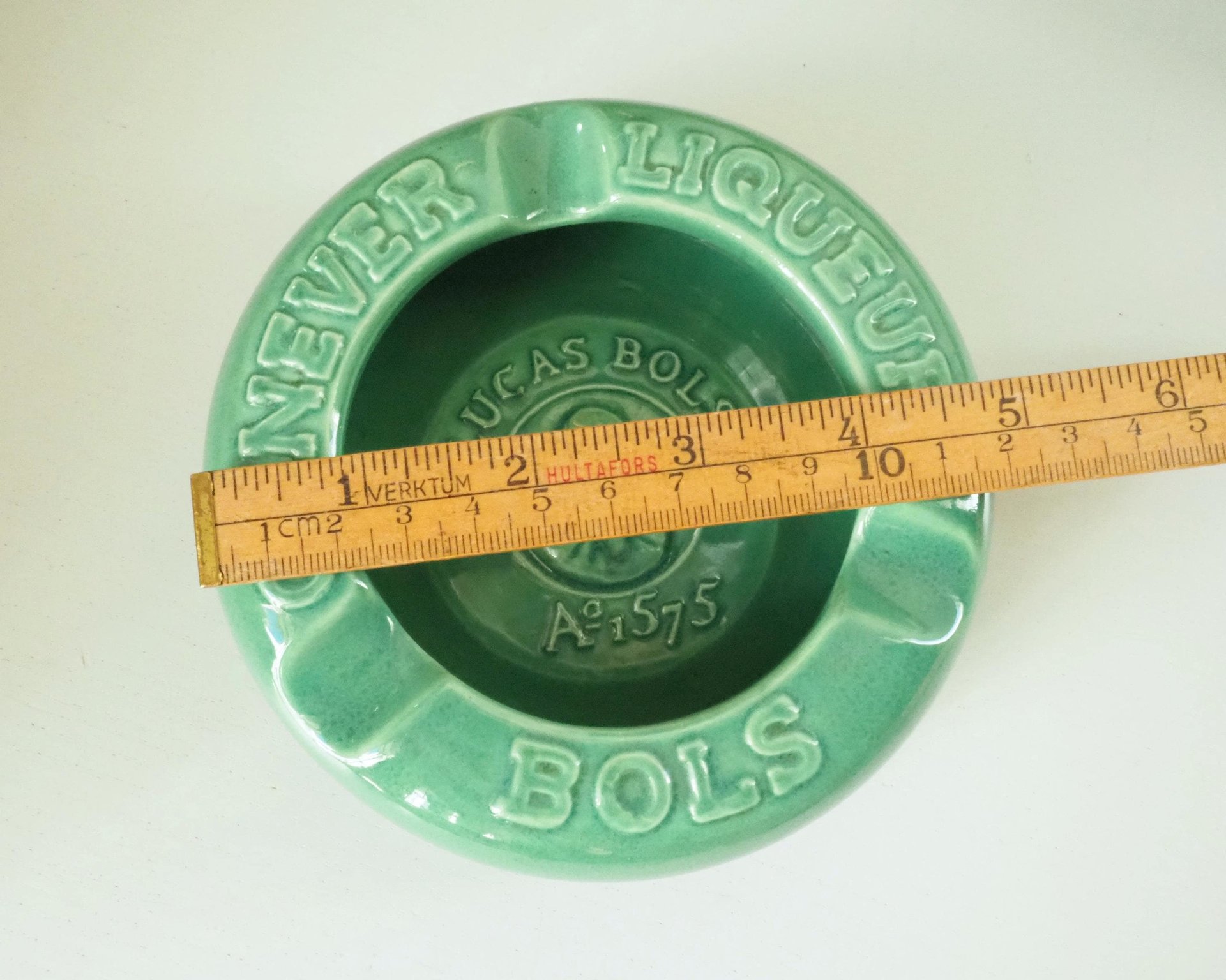 Vintage ceramic ashtray | Vintage Lucas Bols ashtray | Vintage Dutch ashtray | Vintage turquoise ashtray | Made in Holland