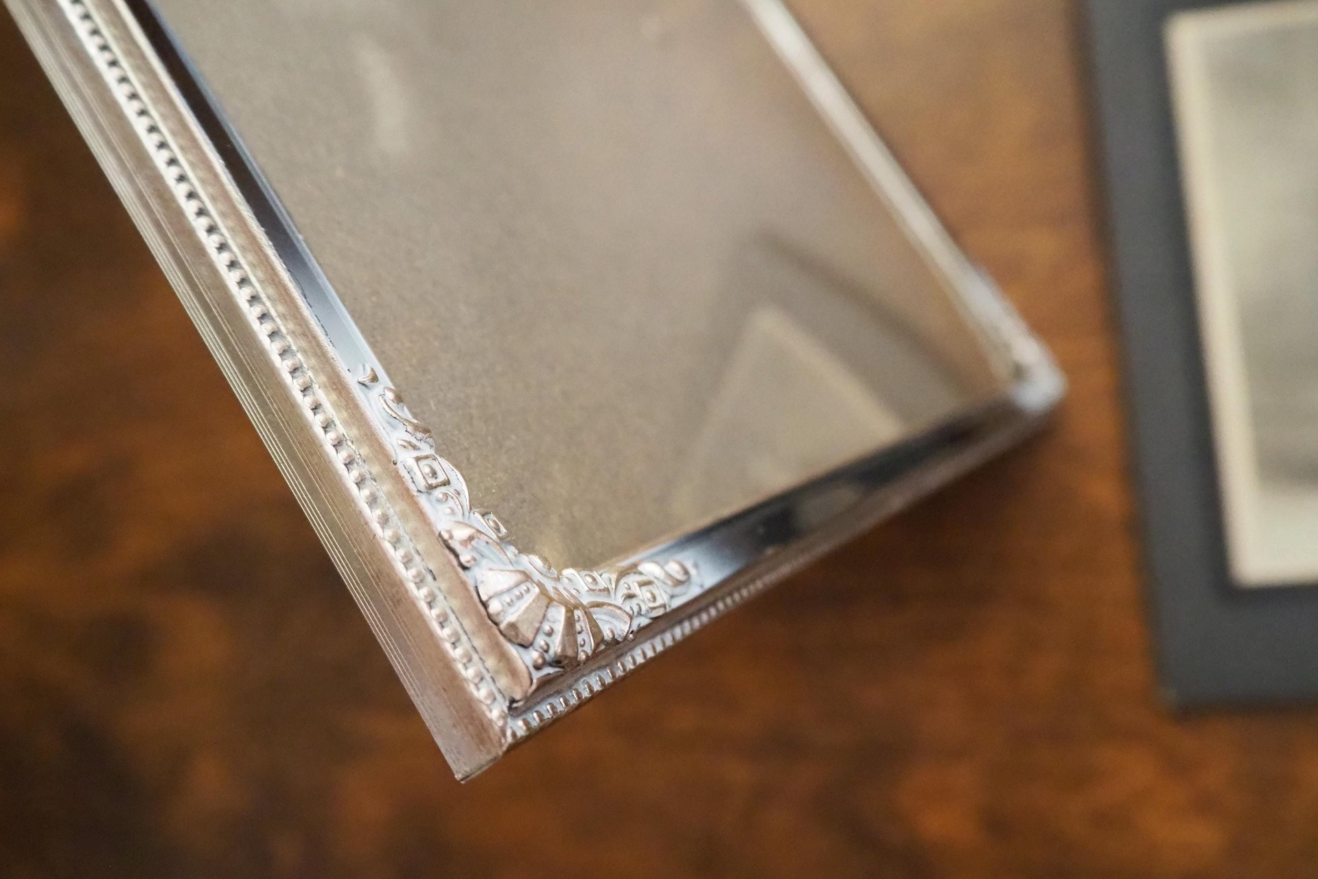 Vintage photo frame 18x24 cm | Vintage Jyden photo frame | Silver plated picture frame | Vintage silver picture frame