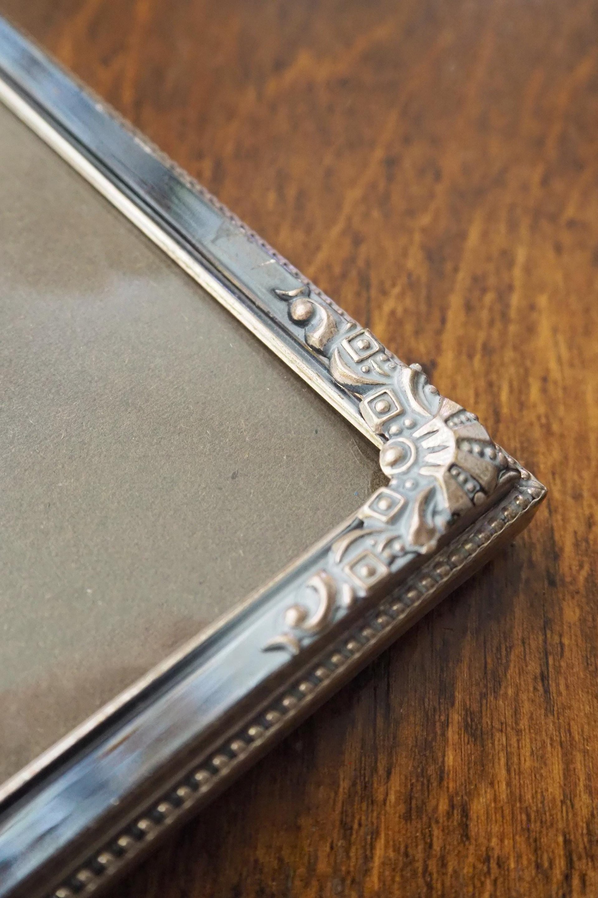 Vintage photo frame 18x24 cm | Vintage Jyden photo frame | Silver plated picture frame | Vintage silver picture frame