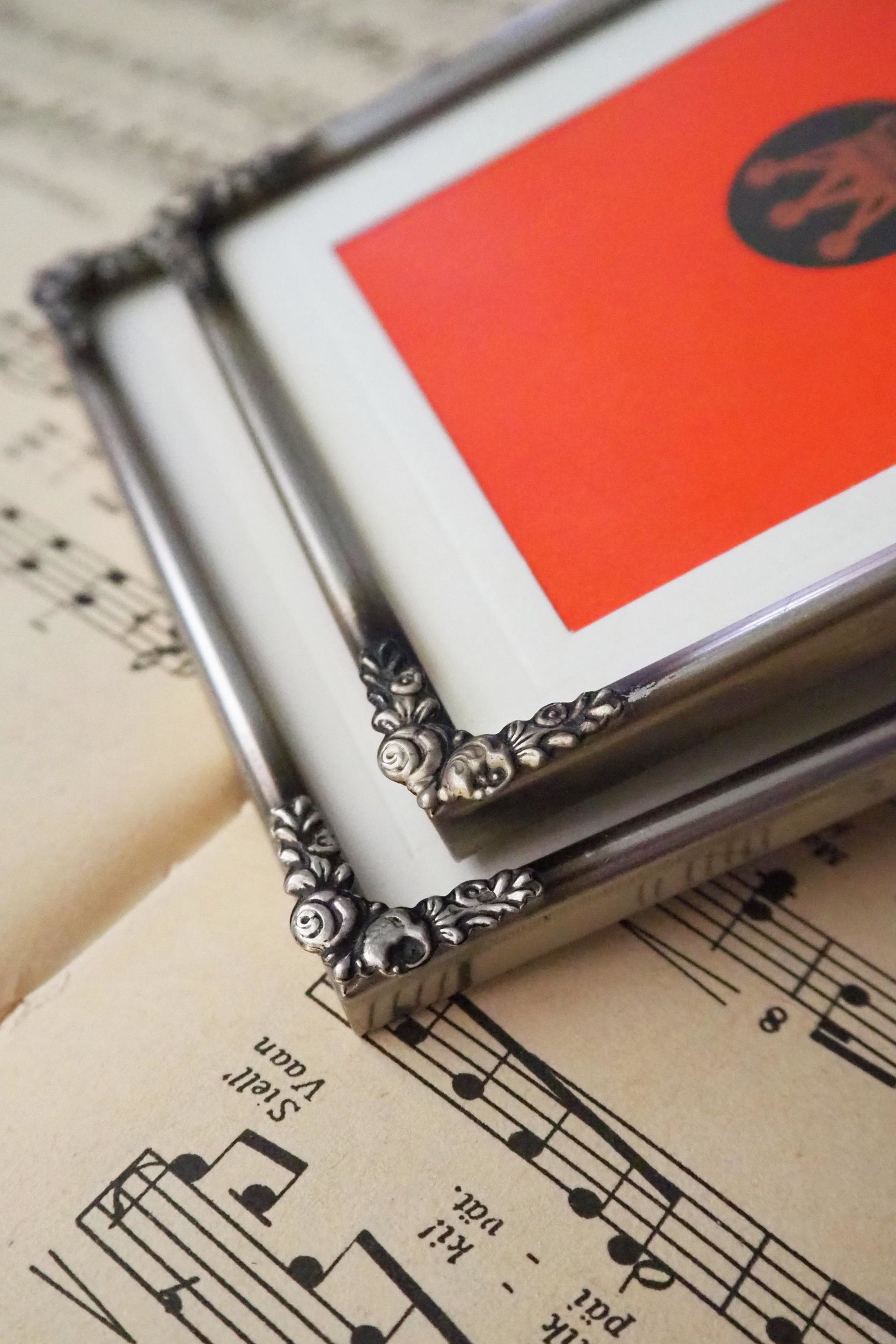 Set of two vintage silver plated photo frames | Small silver plated photo frames | Vintage picture frames | Matching frames