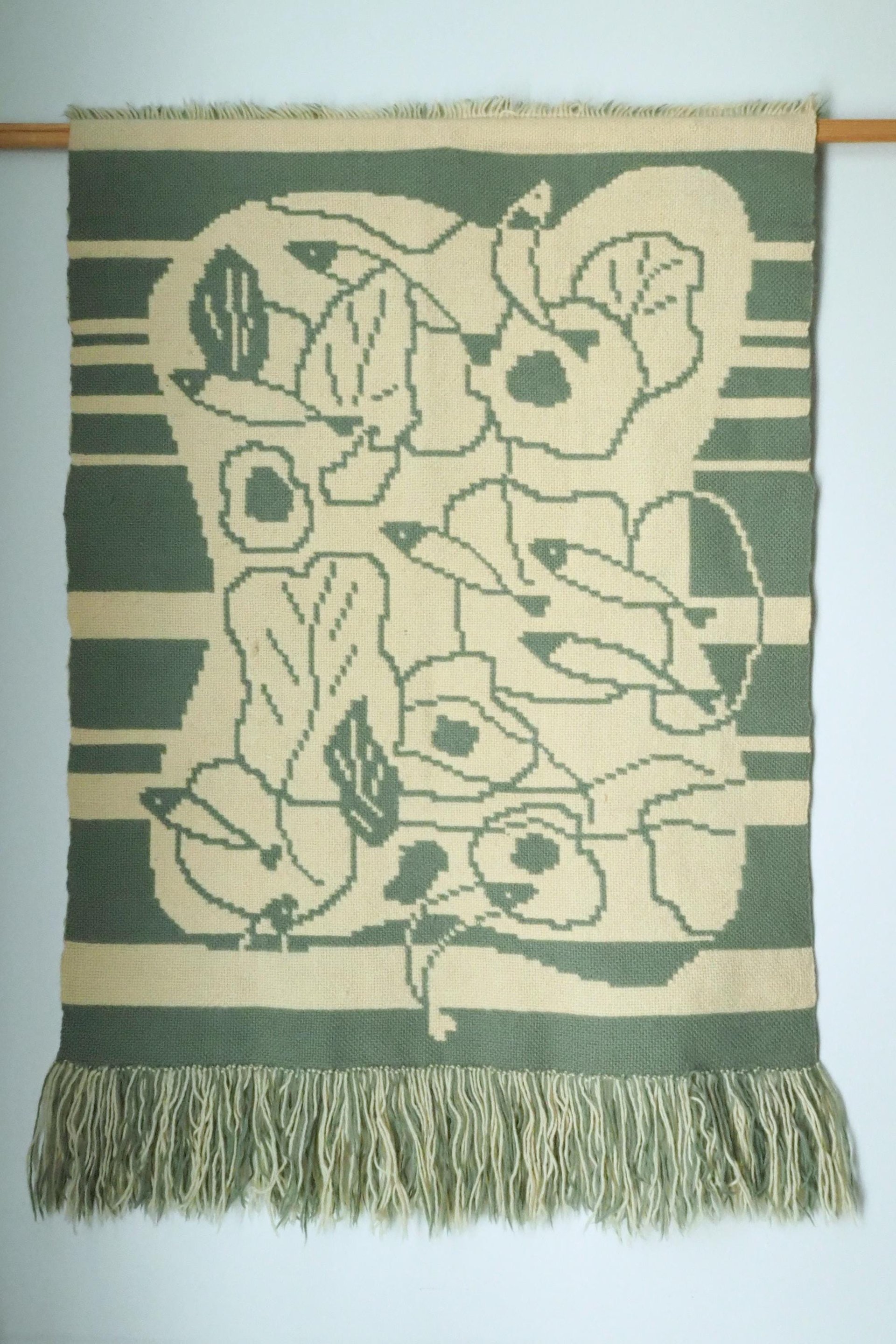 Vintage wall hanging | Handmade wall tapestry | Scandinavian wall hanging | Vintage wall tapestry | Reversible wall tapestry