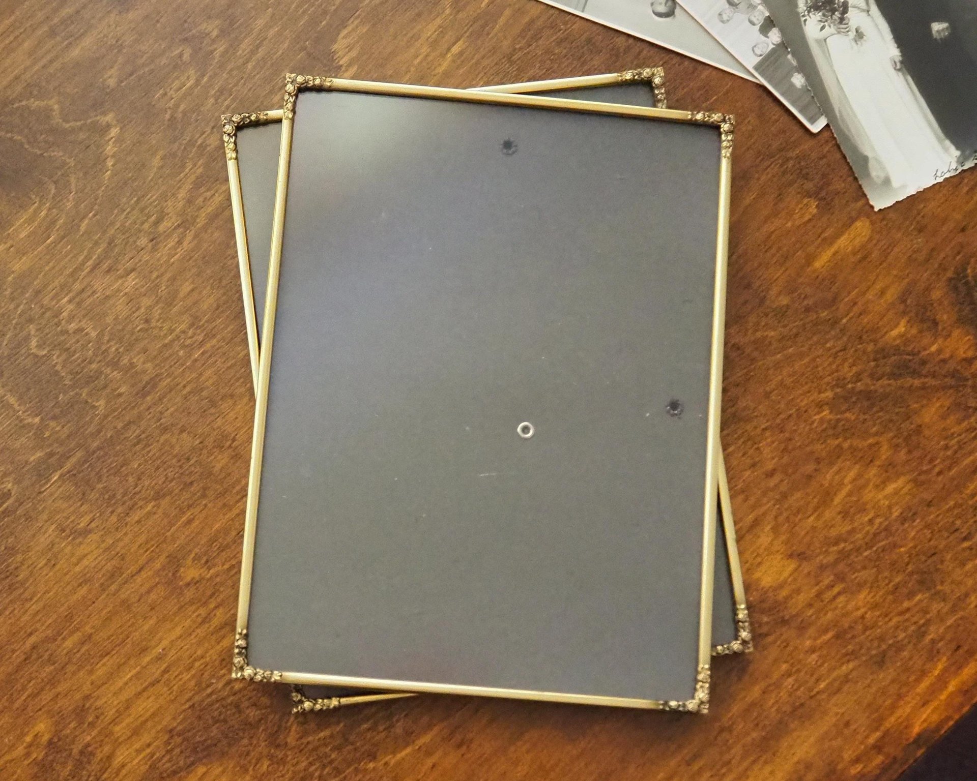 Set of two vintage photo frames | Vintage brass frames | Matching vintage frames | Vintage brass frame set | Vintage Jyden frames