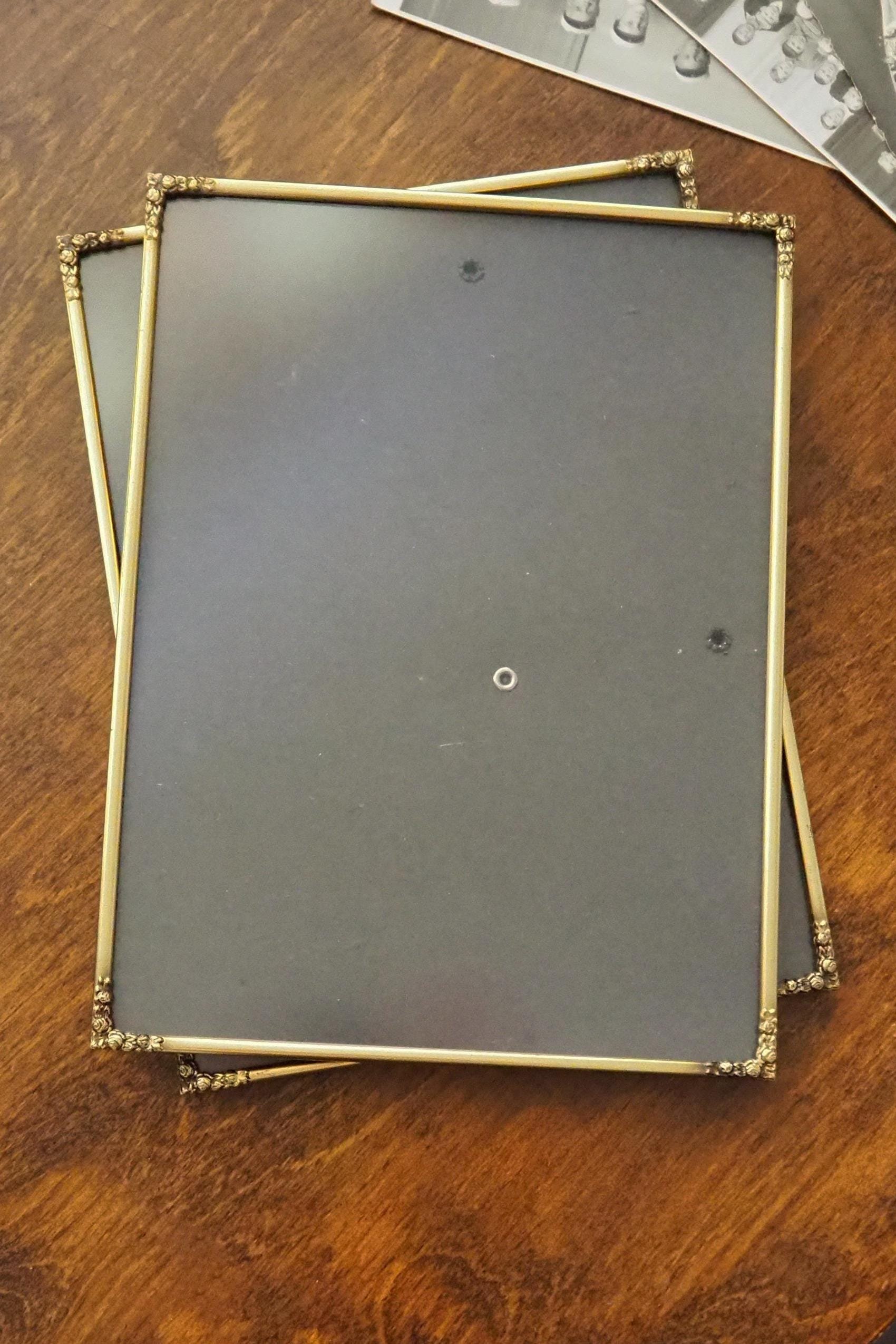 Set of two vintage photo frames | Vintage brass frames | Matching vintage frames | Vintage brass frame set | Vintage Jyden frames