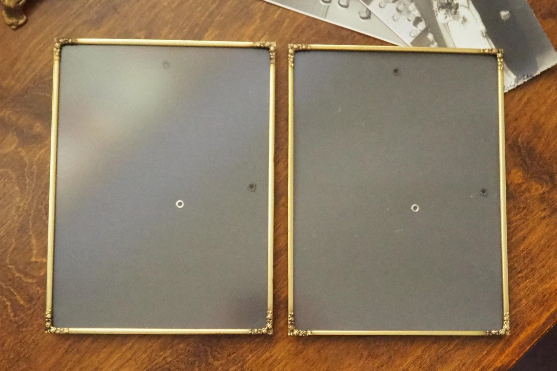 Set of two vintage photo frames | Vintage brass frames | Matching vintage frames | Vintage brass frame set | Vintage Jyden frames
