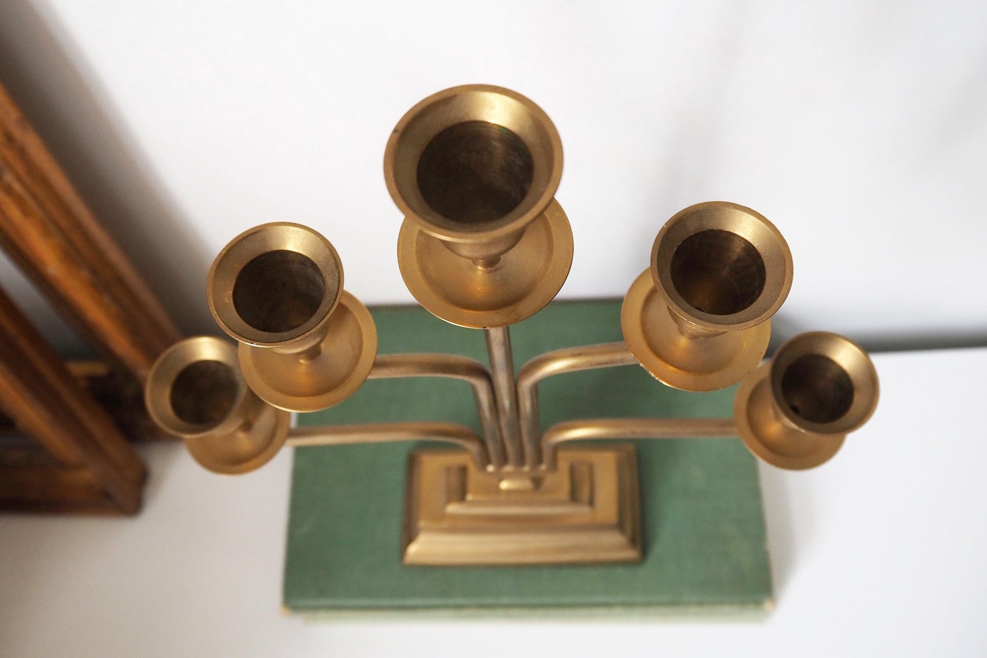 Vintage five arm candelabra | Brass candelabra | Five arm candlestick holder | Vintage candelabrum | Brass candelabrum
