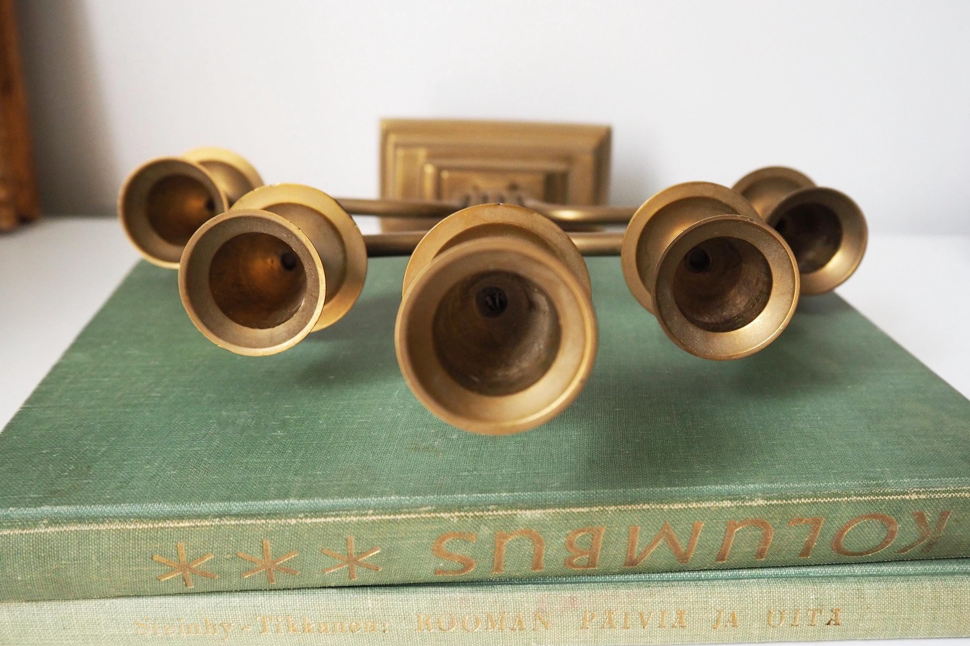 Vintage five arm candelabra | Brass candelabra | Five arm candlestick holder | Vintage candelabrum | Brass candelabrum