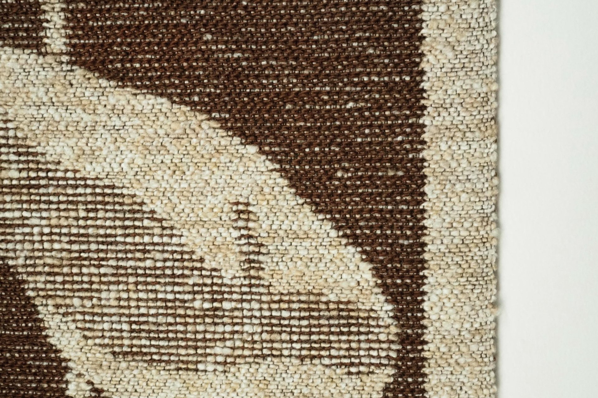Vintage wall hanging | Long wall hanging | Scandinavian woven textile | Brown and beige wall hanging | Retro wall hanging