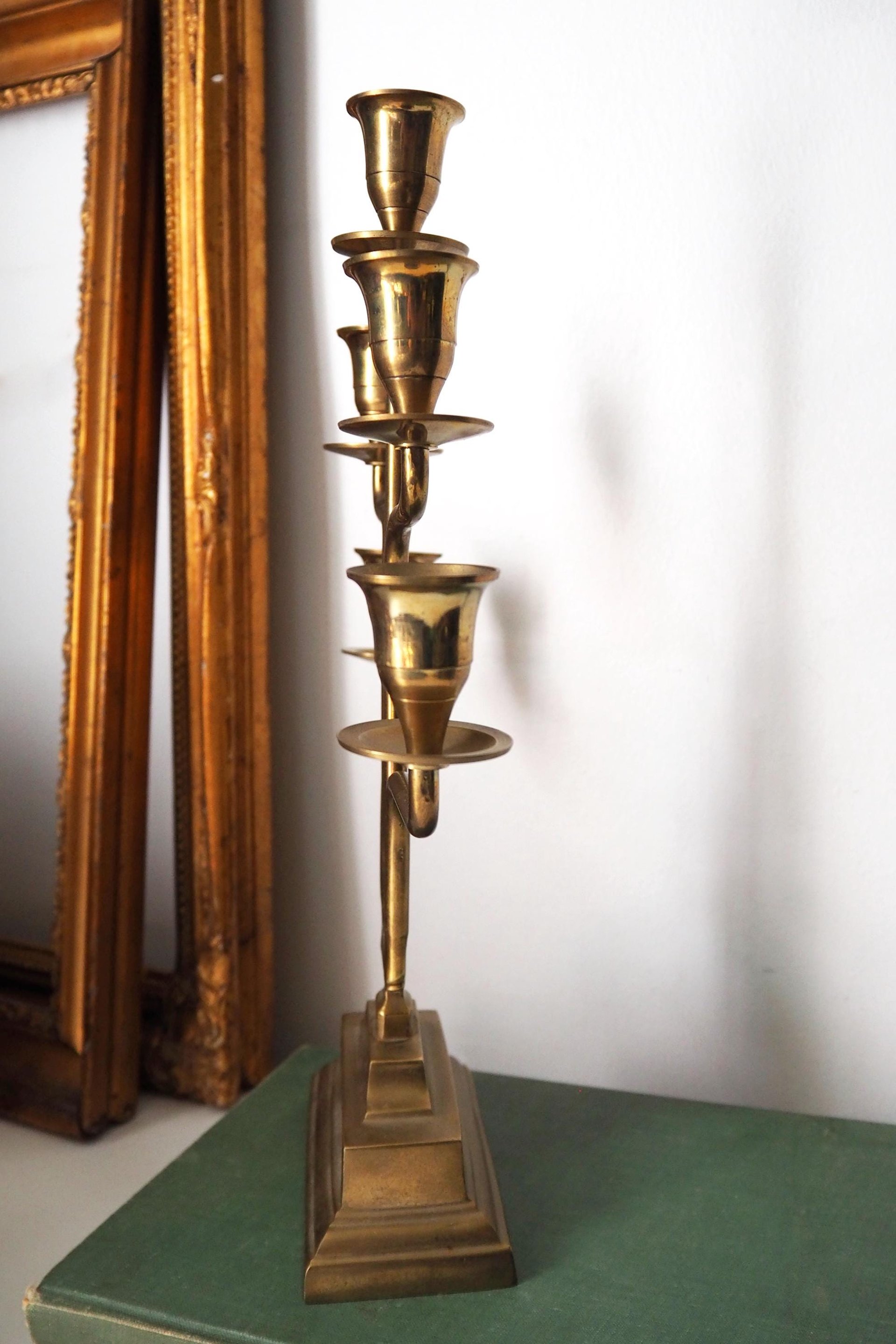 Vintage five arm candelabra | Brass candelabra | Five arm candlestick holder | Vintage candelabrum | Brass candelabrum