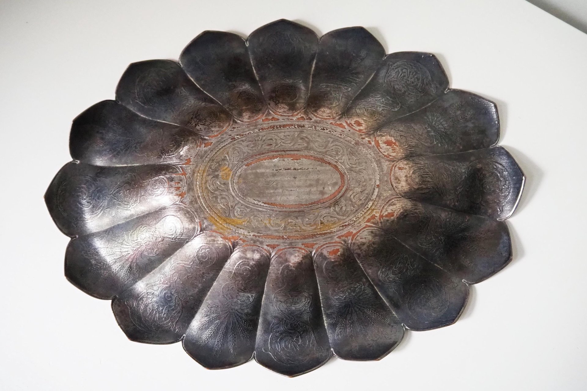 Vintage silver plated bowl | Silver plated fruit bowl | Vintage serving bowl | Scalloped silver plated bowl | Vintage fruit bowl