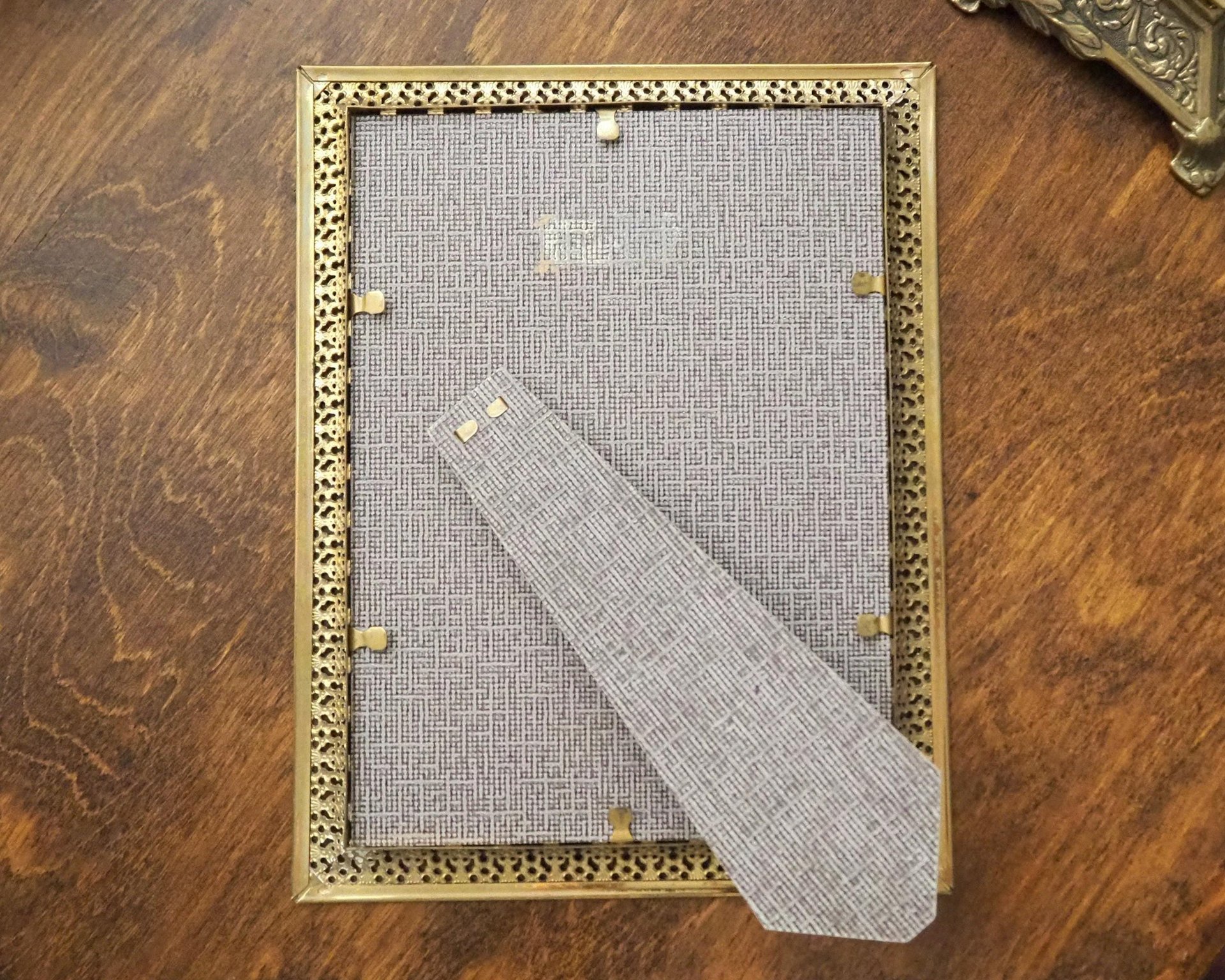 Vintage photo frame | Vintage brass and white photo frame | Brass picture frame | Vintage Jyden picture frame | Danish photo frame