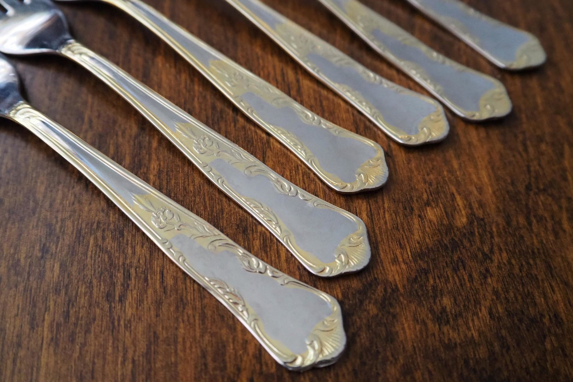 Set of six vintage dessert forks | Small vintage forks | Vintage dessert forks | Herdmar dessert forks 18/10 | Made in Portugal