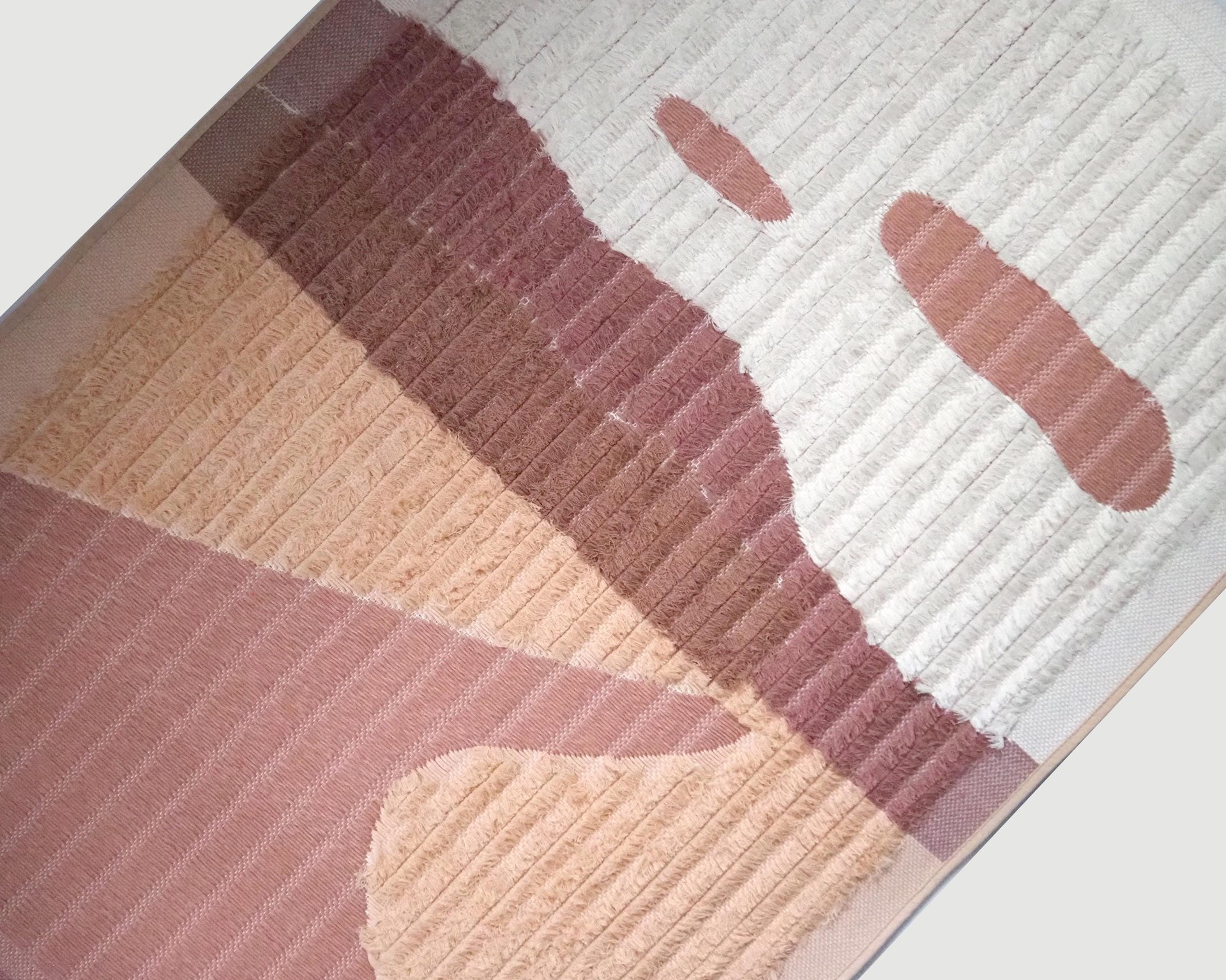 Vintage wall hanging | Large wall hanging | Vintage pink wall hanging | Scandinavian woven textile | Made in Finland