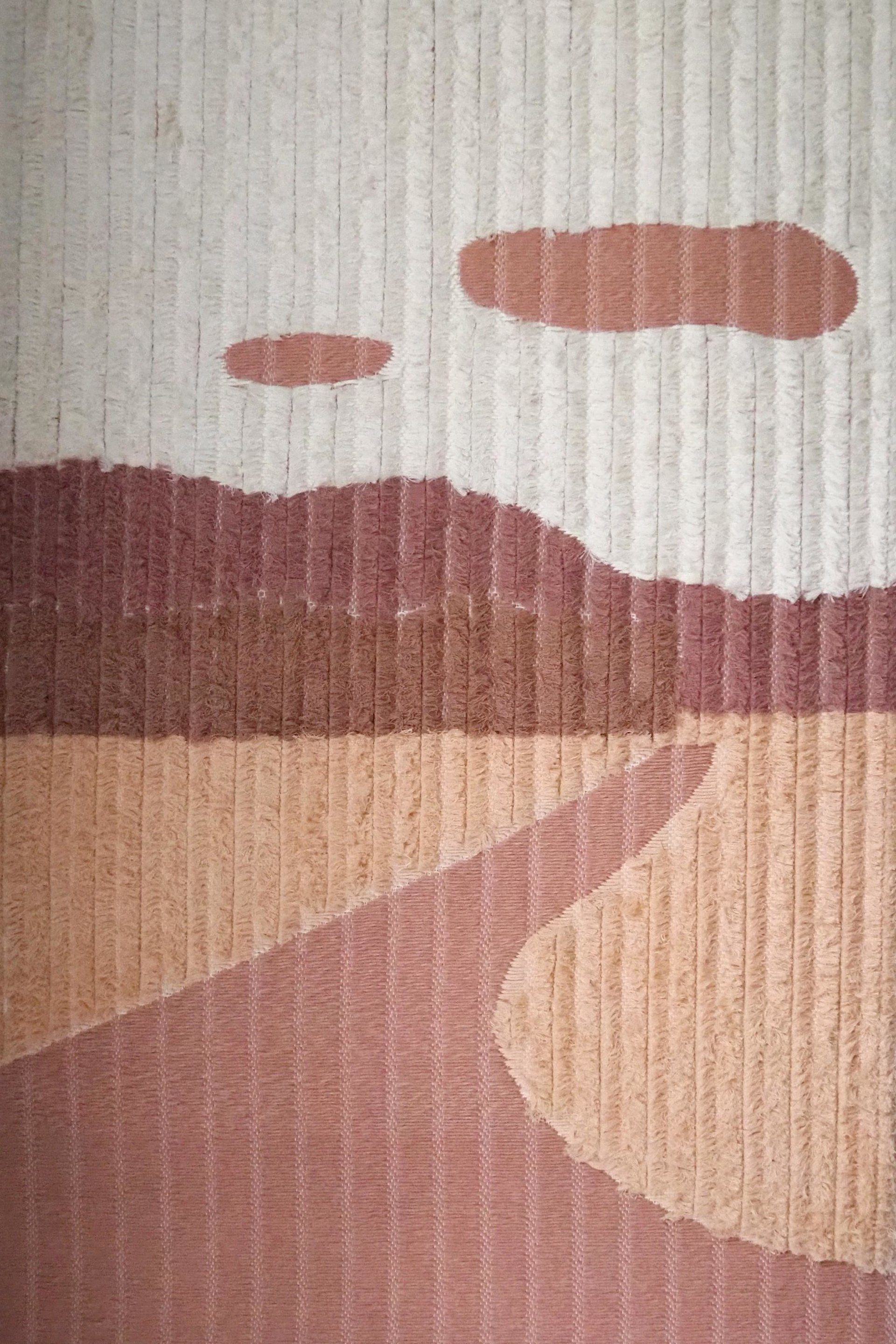 Vintage wall hanging | Large wall hanging | Vintage pink wall hanging | Scandinavian woven textile | Made in Finland