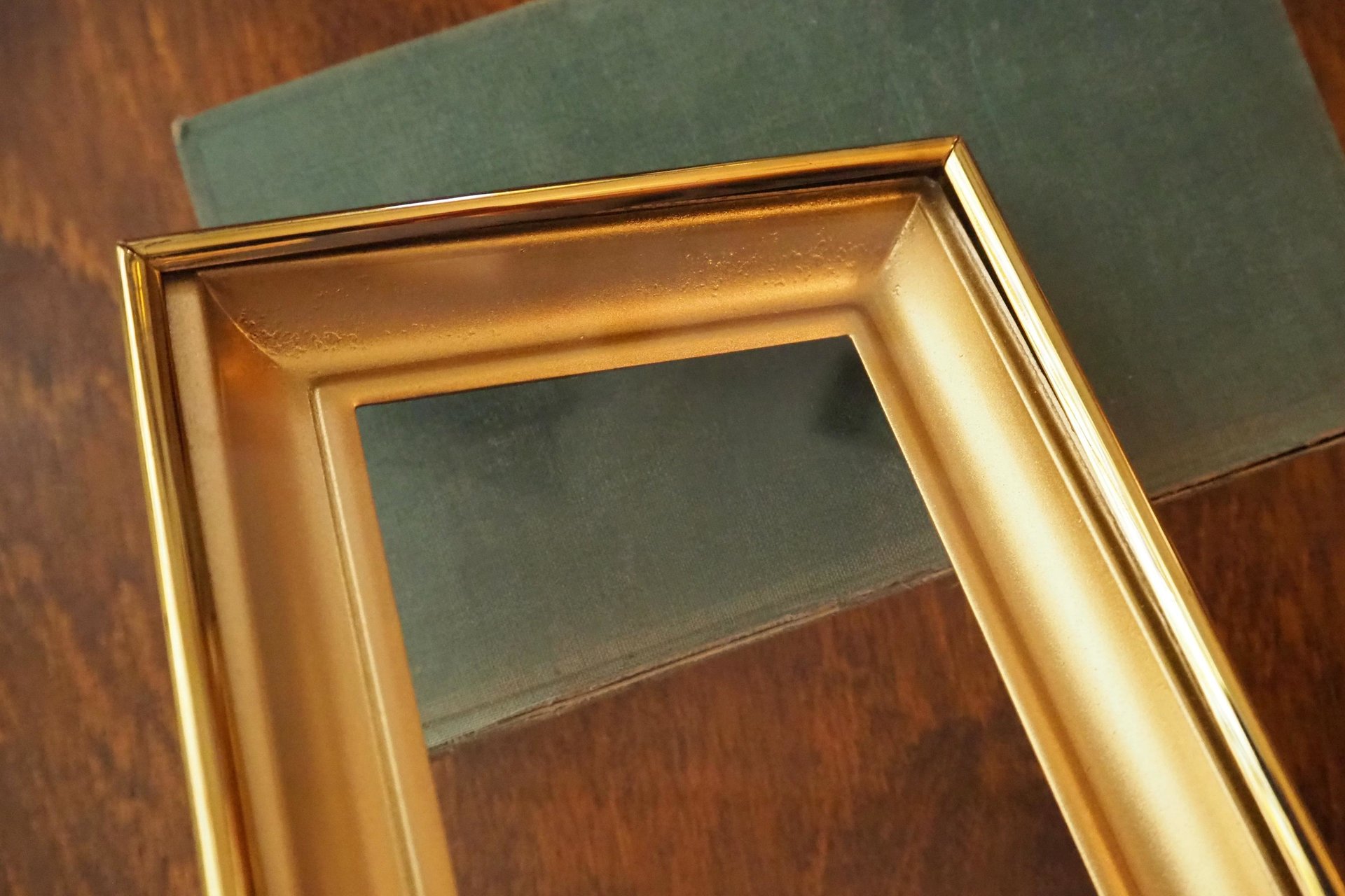 Vintage brass photo frame | Shadowbox picture frame | Brass photo frame 9x13 cm | Vintage brass picture frame | Solid brass frame