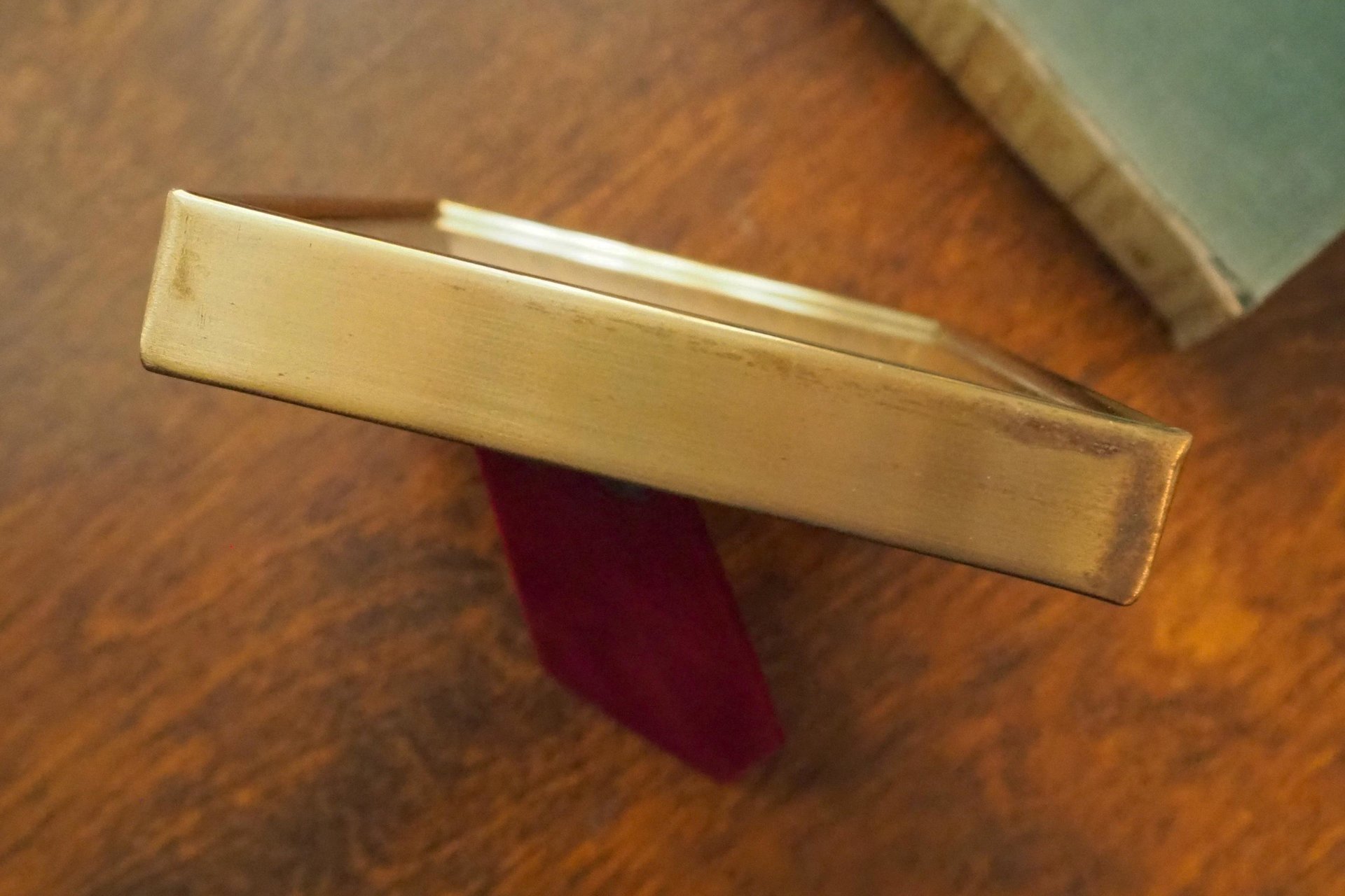 Vintage brass photo frame | Shadowbox picture frame | Brass photo frame 9x13 cm | Vintage brass picture frame | Solid brass frame