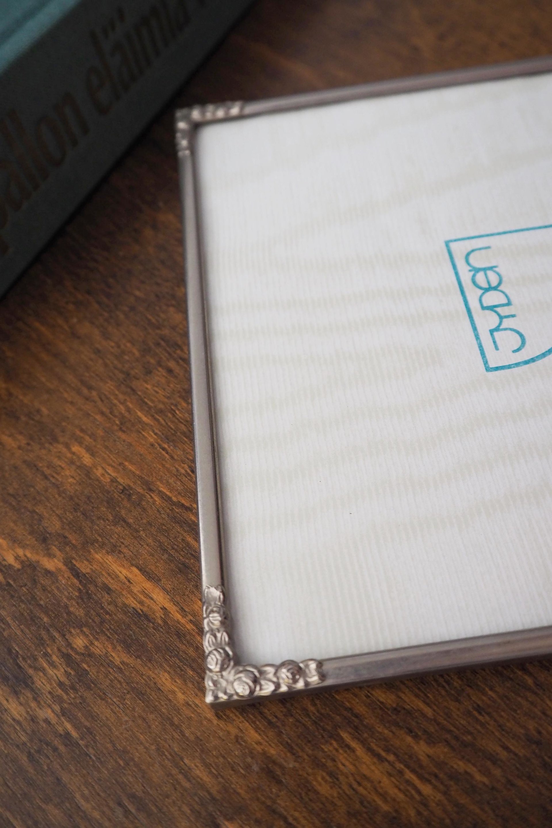 Vintage silver plated photo frame | Silver plated photo frame 15x20 cm | Vintage silver plated picture frame | Vintage Jyden frame