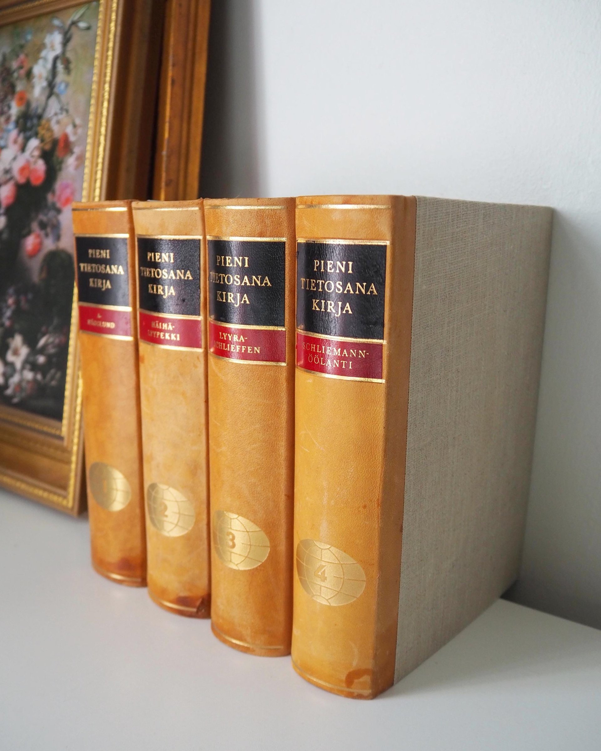 Vintage encyclopedia set | Pieni Tietosanakirja | Finnish encyclopedia set | Vintage Finnish encyclopedia | Vintage books | Finnish books
