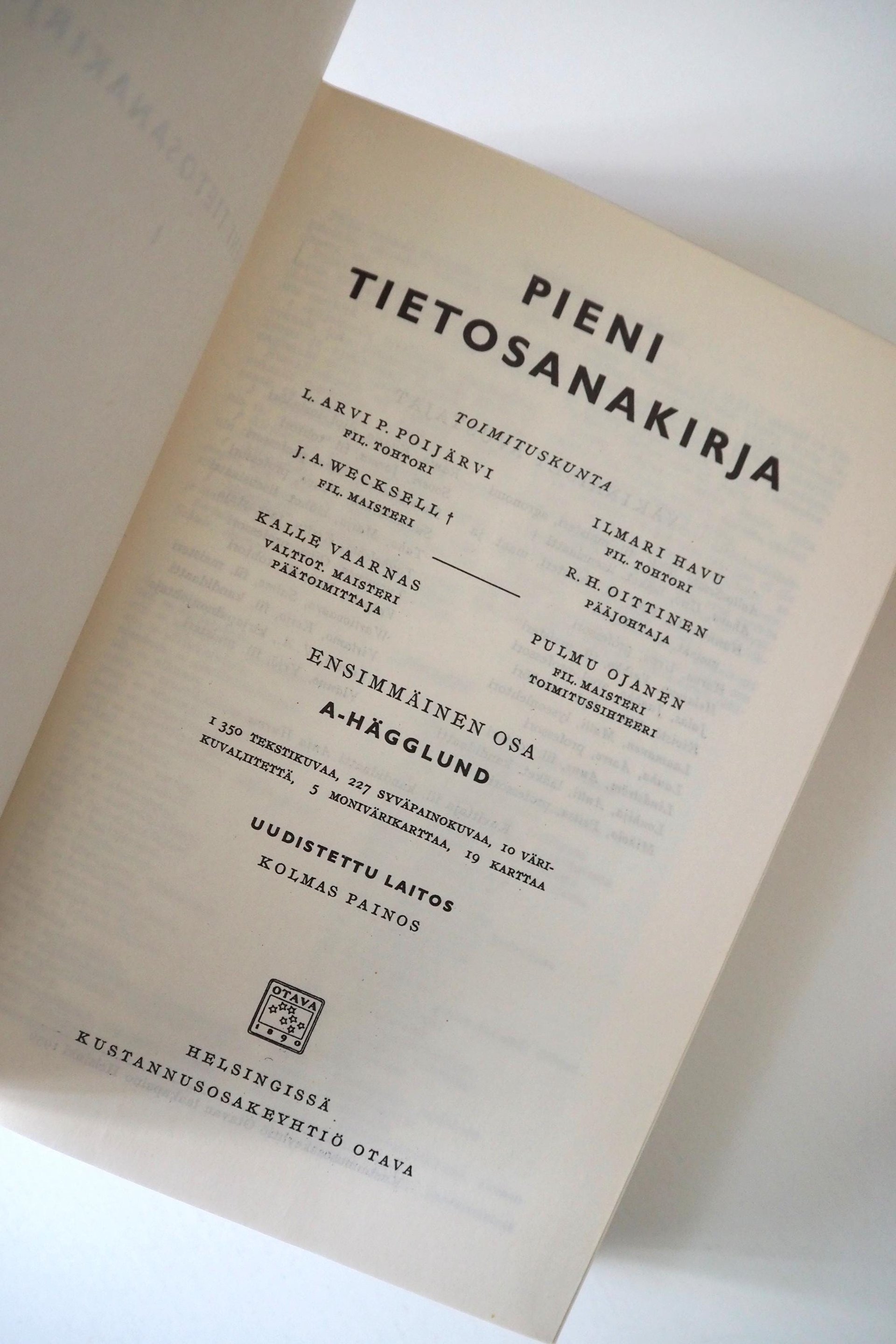 Vintage encyclopedia set | Pieni Tietosanakirja | Finnish encyclopedia set | Vintage Finnish encyclopedia | Vintage books | Finnish books