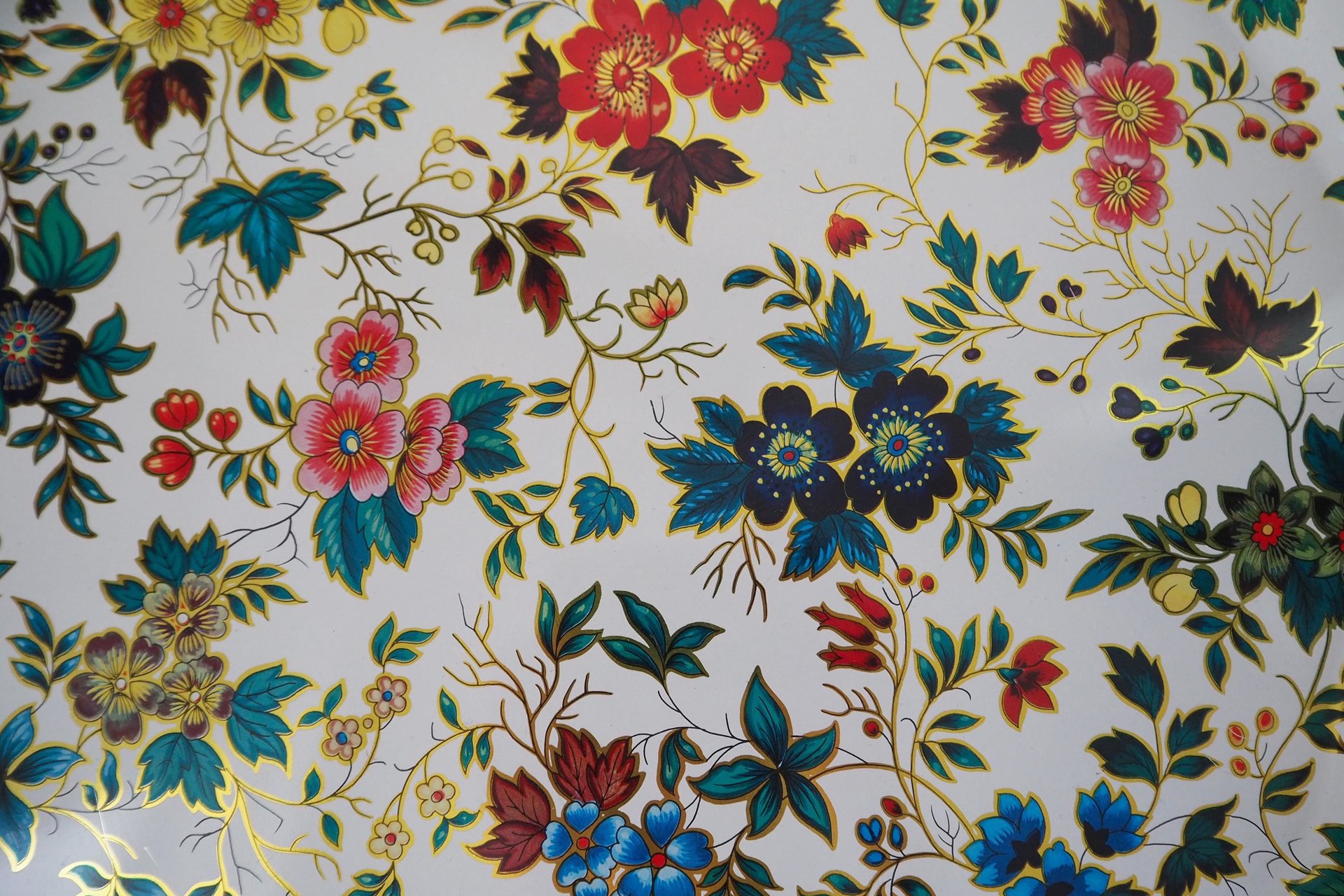 Vintage floral serving tray | Large vintage tray | Retro tray | Vintage Daher Decorative Ware tray | Made in England | Floral serving tray