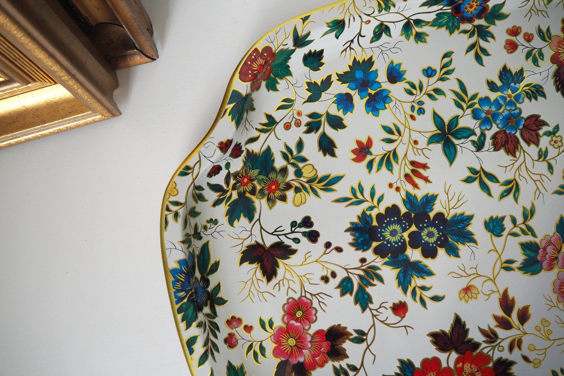 Vintage floral serving tray | Large vintage tray | Retro tray | Vintage Daher Decorative Ware tray | Made in England | Floral serving tray