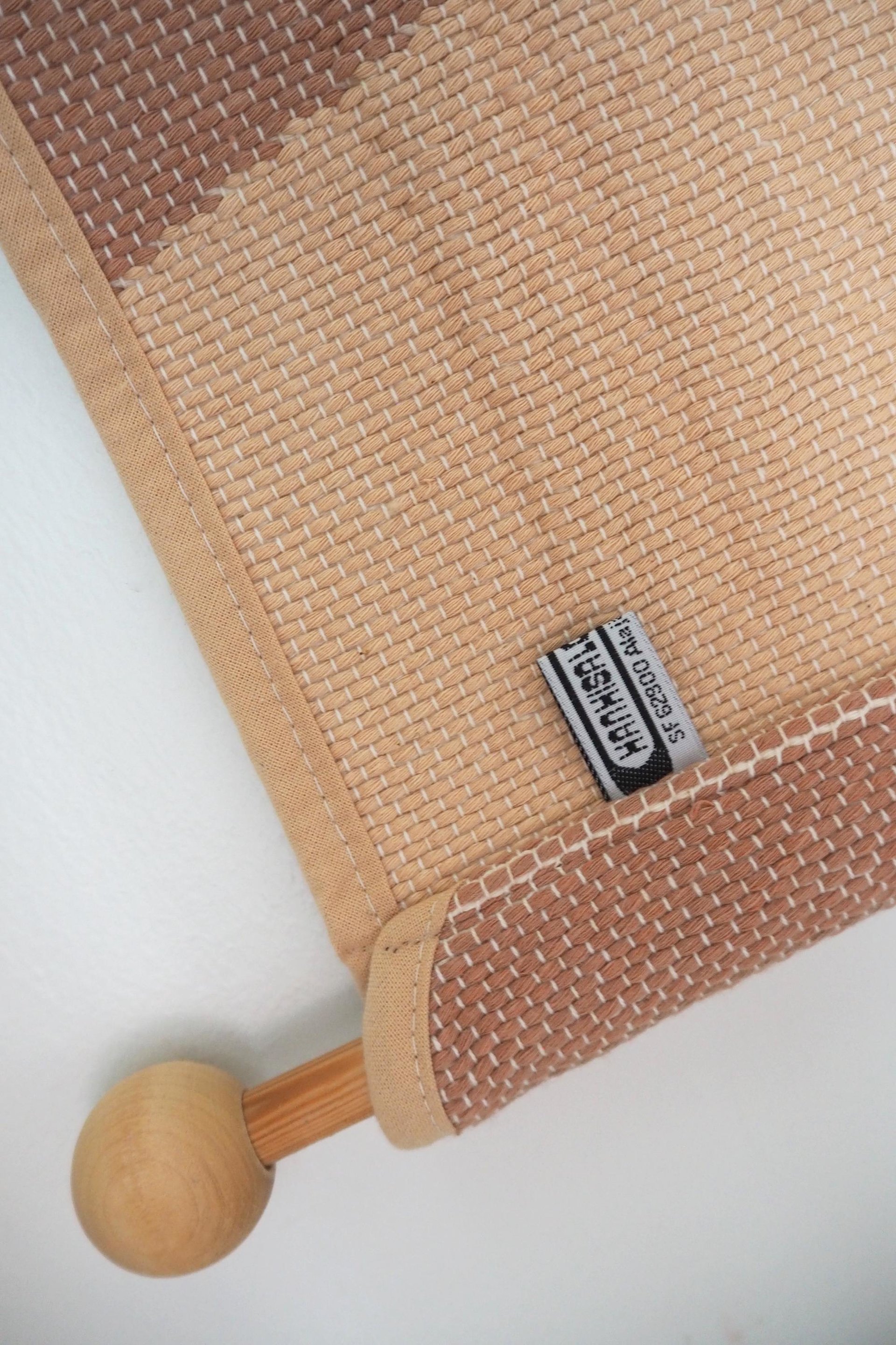 Vintage wall hanging | Large wall hanging | Vintage pink wall hanging | Scandinavian woven textile | Made in Finland