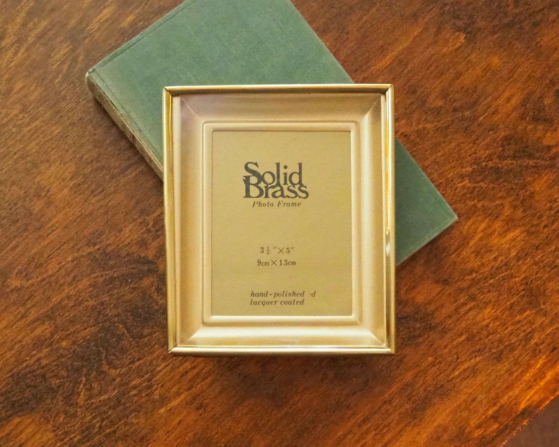 Vintage brass photo frame | Shadowbox picture frame | Brass photo frame 9x13 cm | Vintage brass picture frame | Solid brass frame