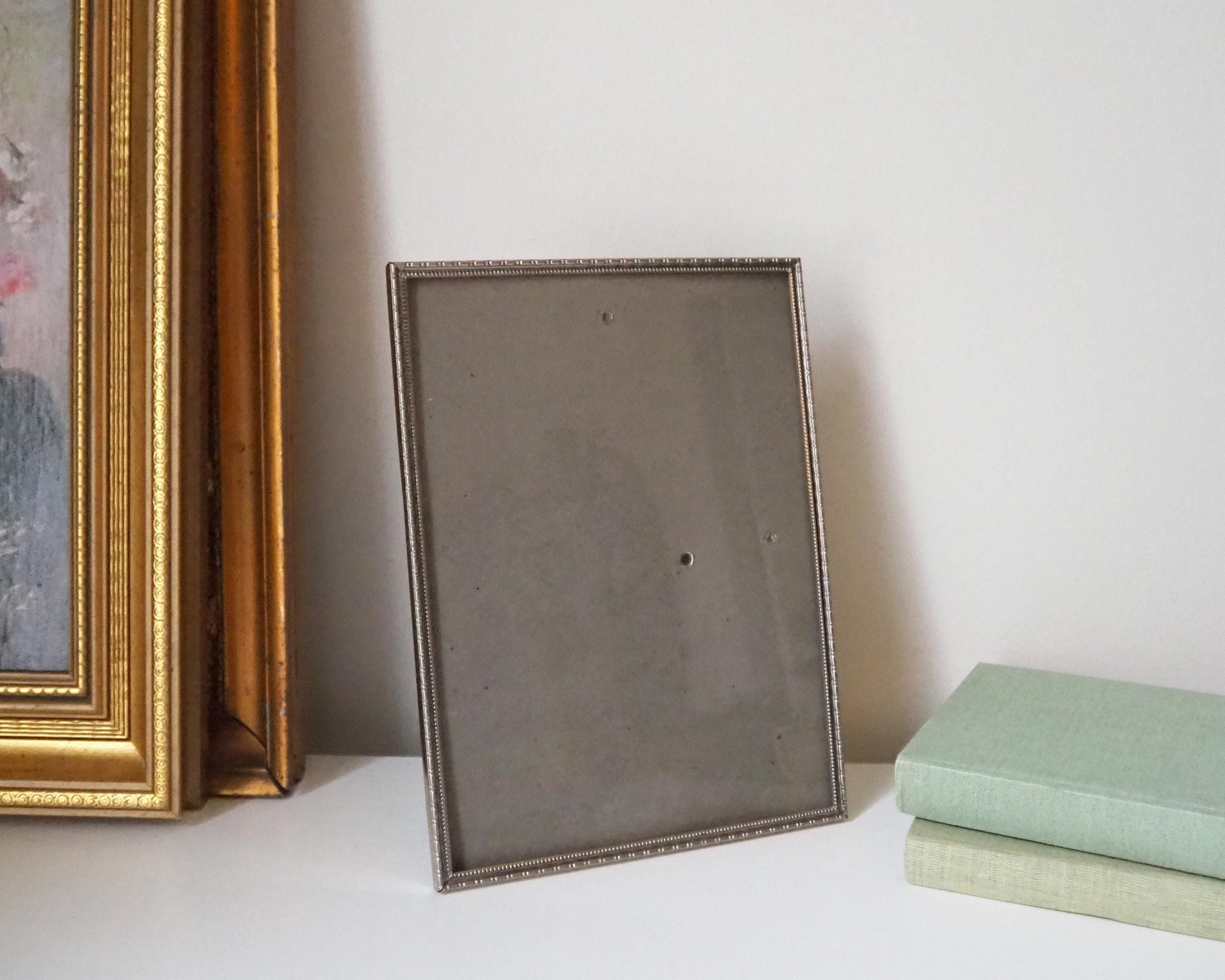 Vintage silver plated photo frame | Silver plated picture frame 17x23 cm | Vintage silver picture frame | Vintage photo frame 17x23 cm