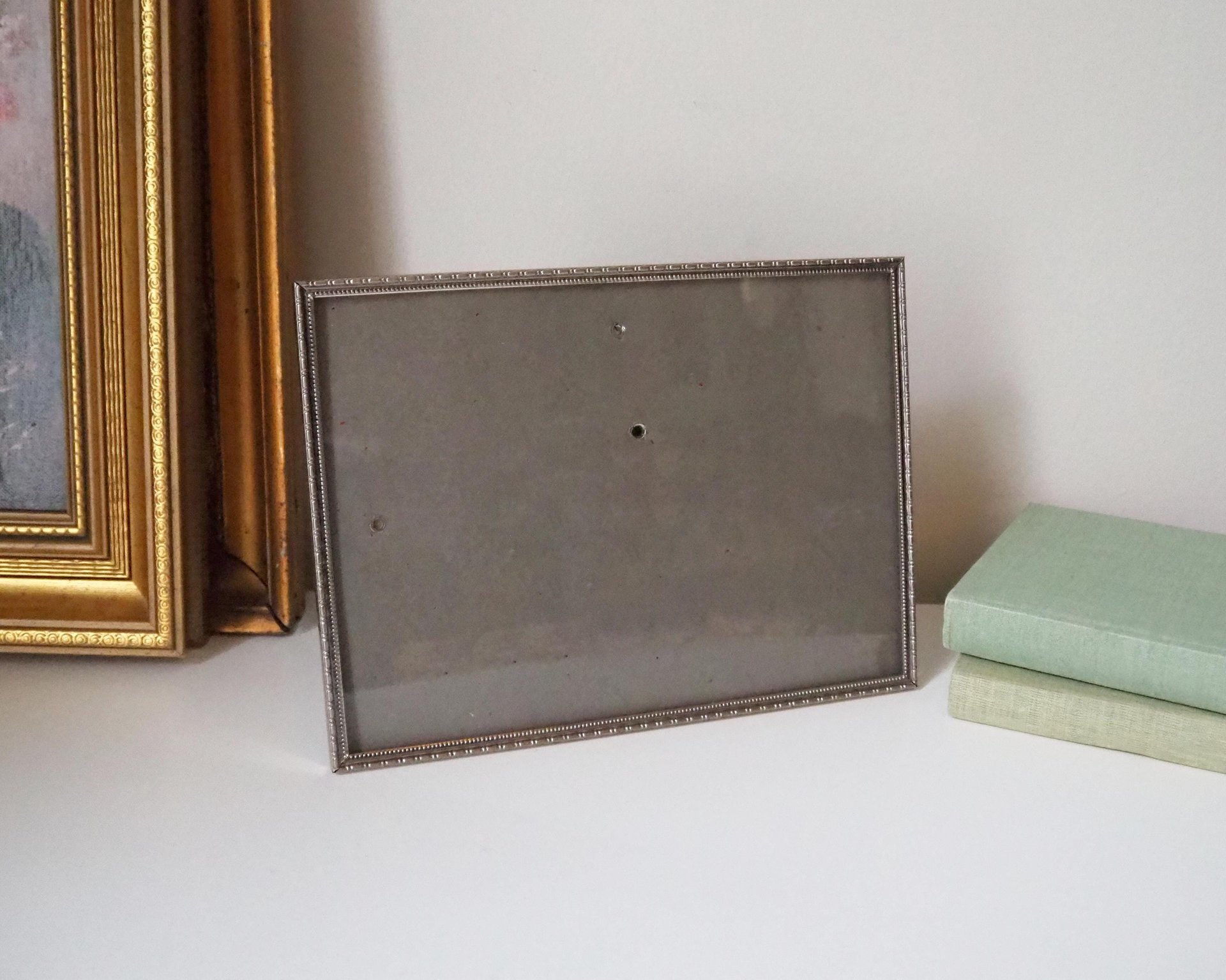 Vintage silver plated photo frame | Silver plated picture frame 17x23 cm | Vintage silver picture frame | Vintage photo frame 17x23 cm