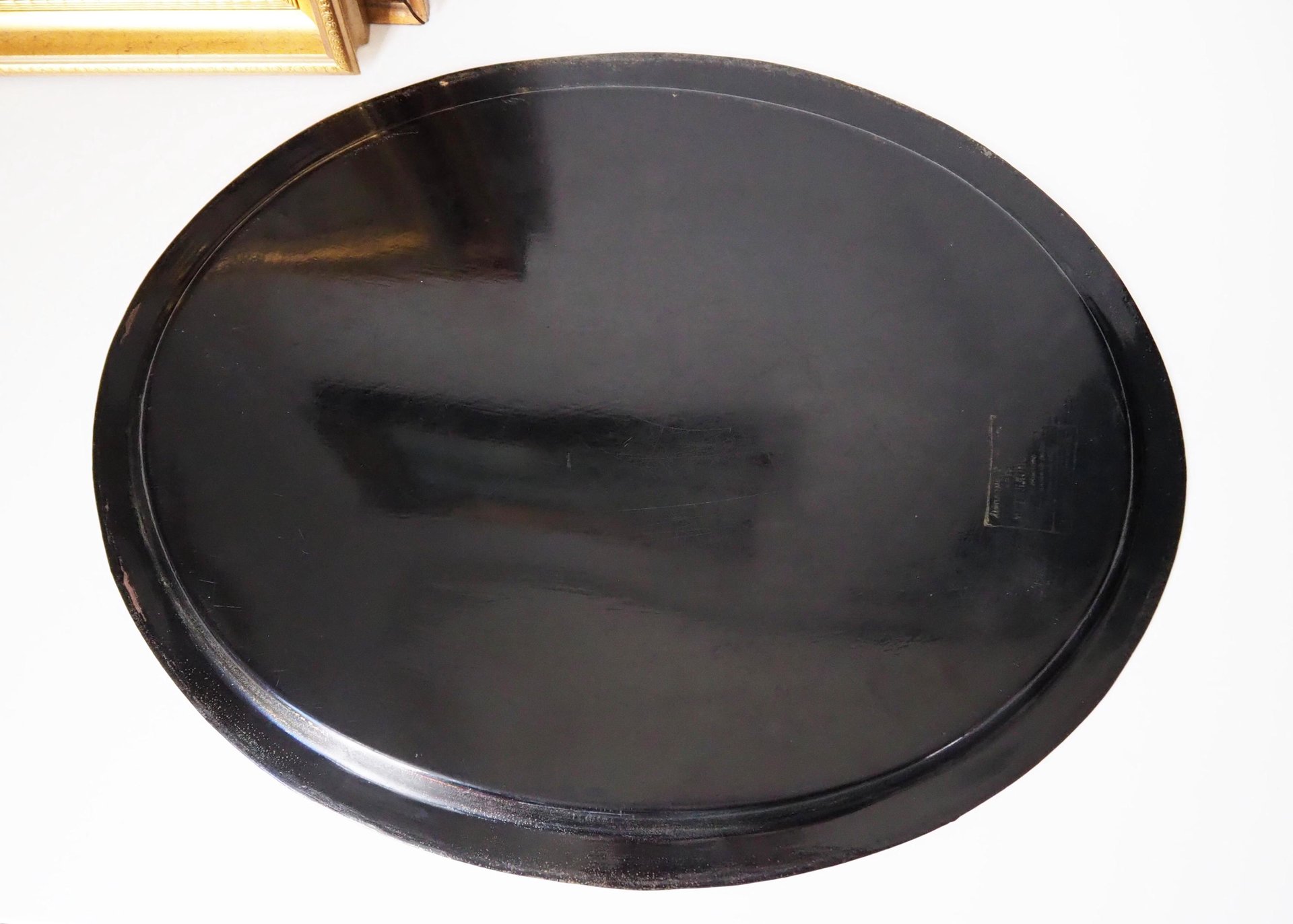 Vintage floral metal tray | Large handpainted floral tray | Vintage floral tray | Vintage Zhostovo tray | Vintage oval tray