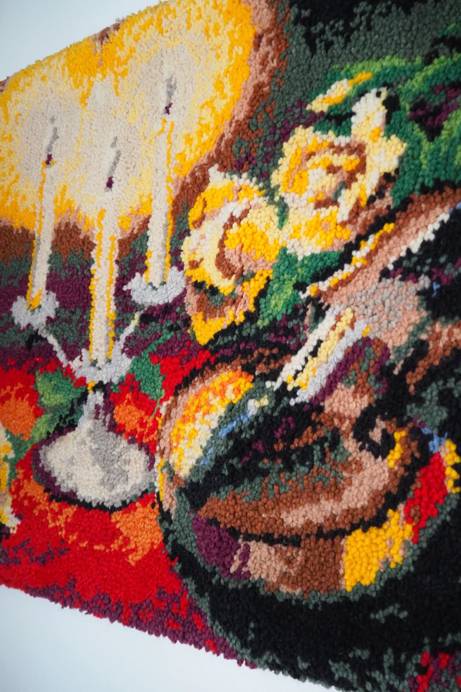 Vintage wall hanging | Vintage violin tapestry | Thick wall tapestry | Cottage core wall hanging | Vintage tapestry | Retro wall hanging