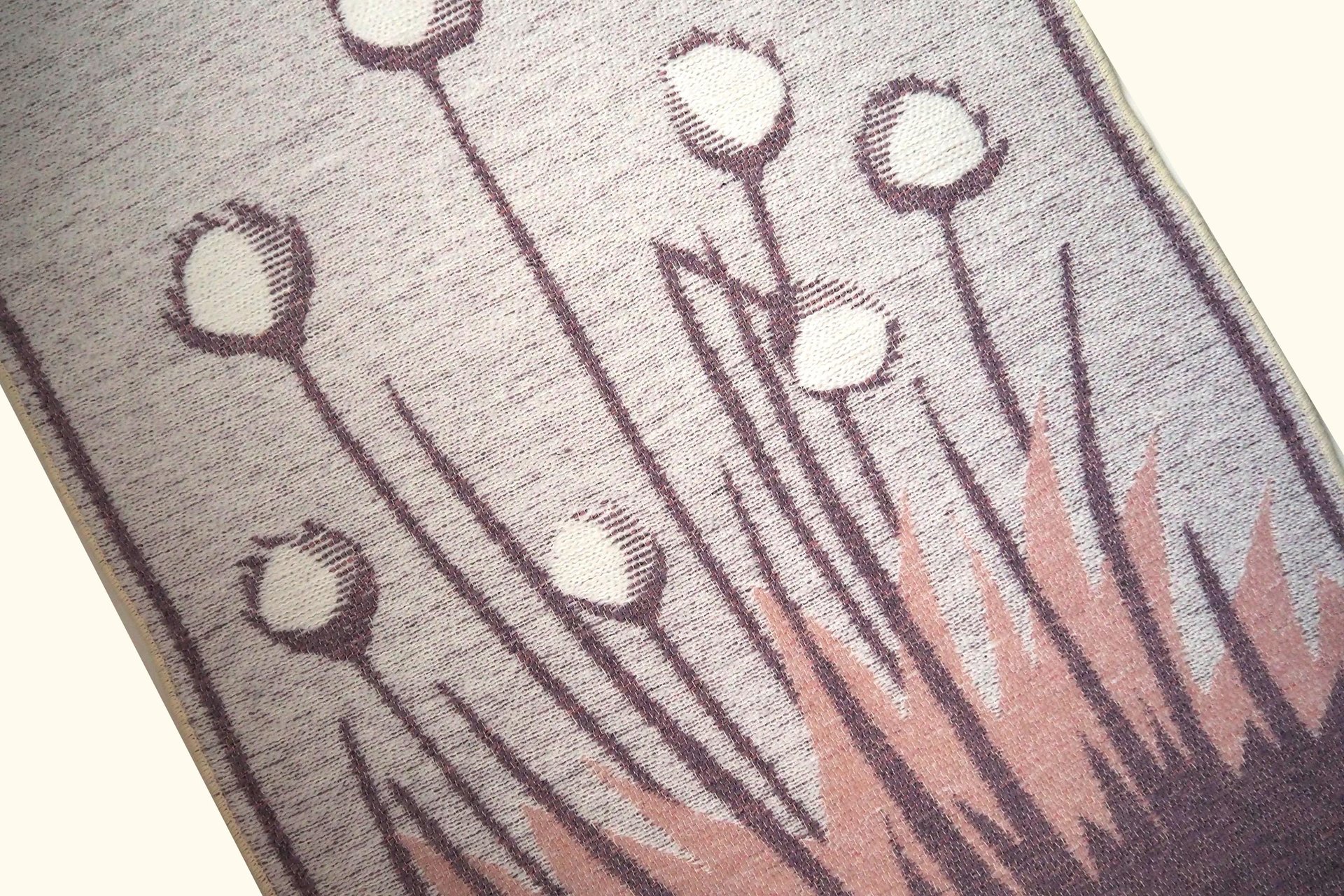 Vintage wall hanging | Large wall hanging | Vintage wall tapestry | Scandinavian woven textile | Made in Finland | Cottongrass tapestry