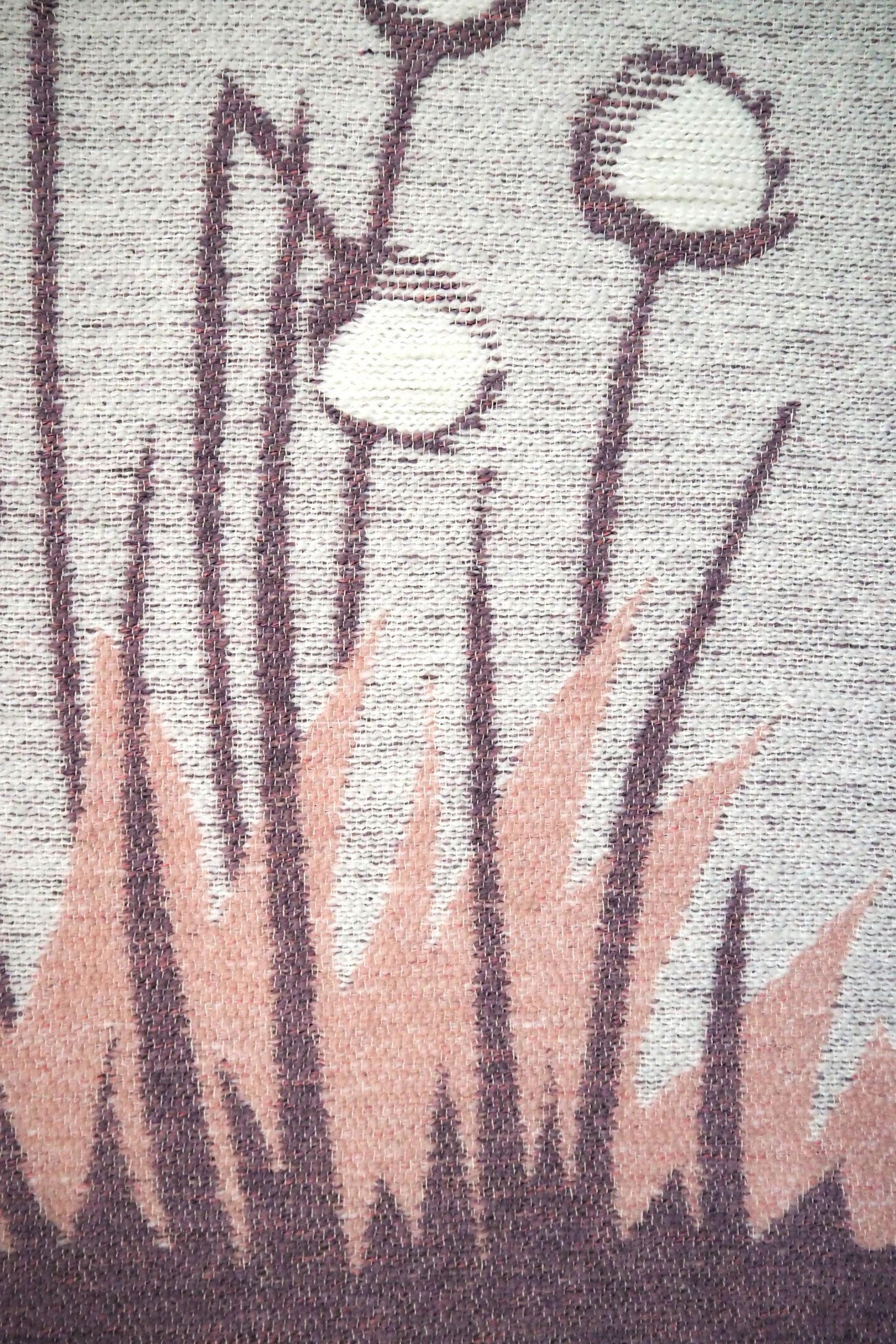 Vintage wall hanging | Large wall hanging | Vintage wall tapestry | Scandinavian woven textile | Made in Finland | Cottongrass tapestry