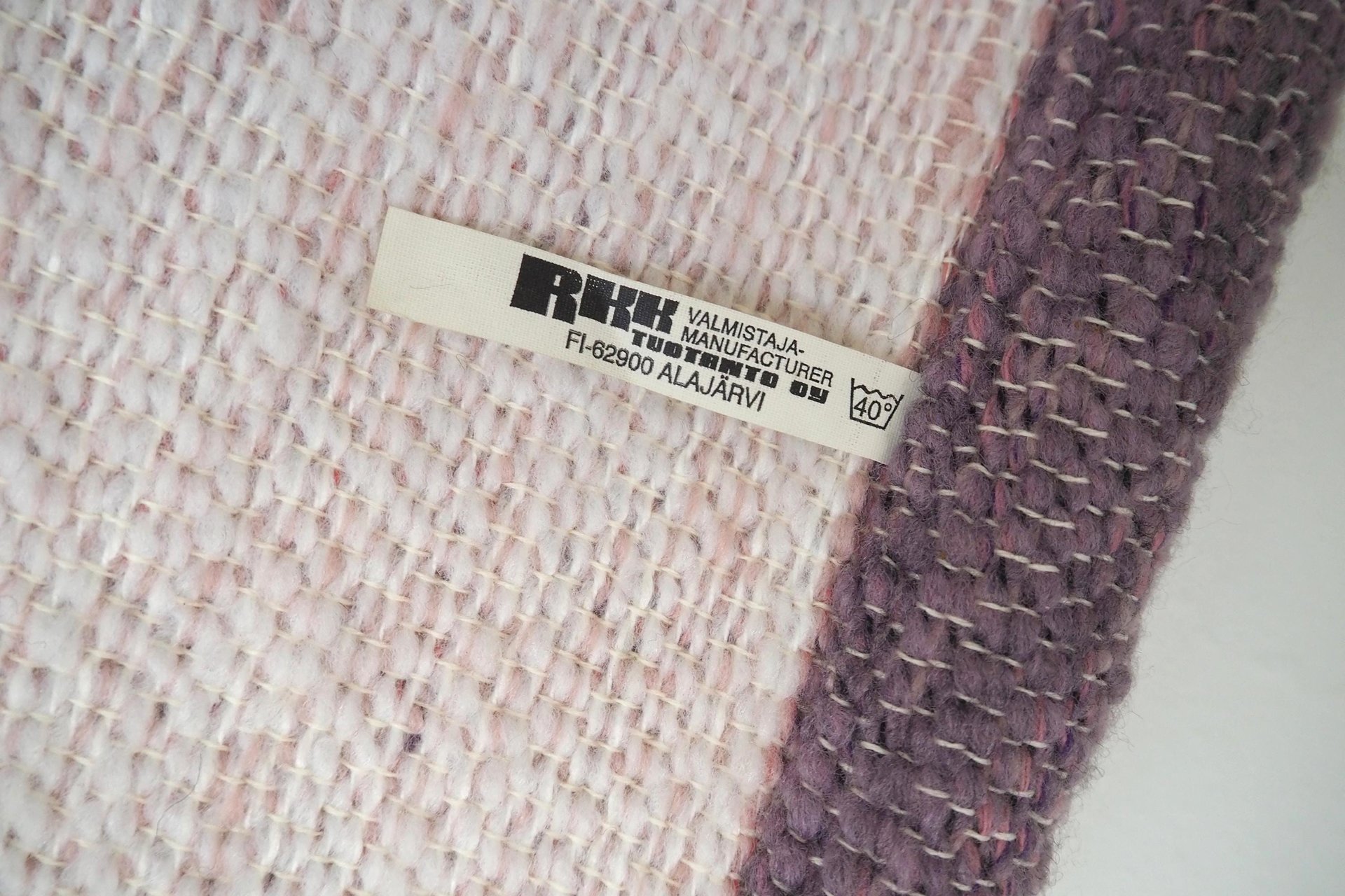 Vintage wall hanging | Large wall hanging | Vintage wall tapestry | Scandinavian woven textile | Made in Finland | Cottongrass tapestry