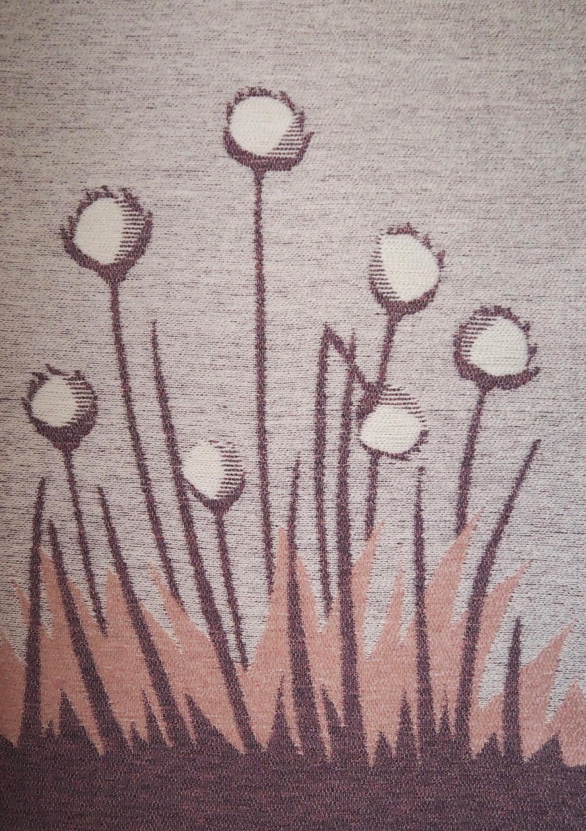 Vintage wall hanging | Large wall hanging | Vintage wall tapestry | Scandinavian woven textile | Made in Finland | Cottongrass tapestry