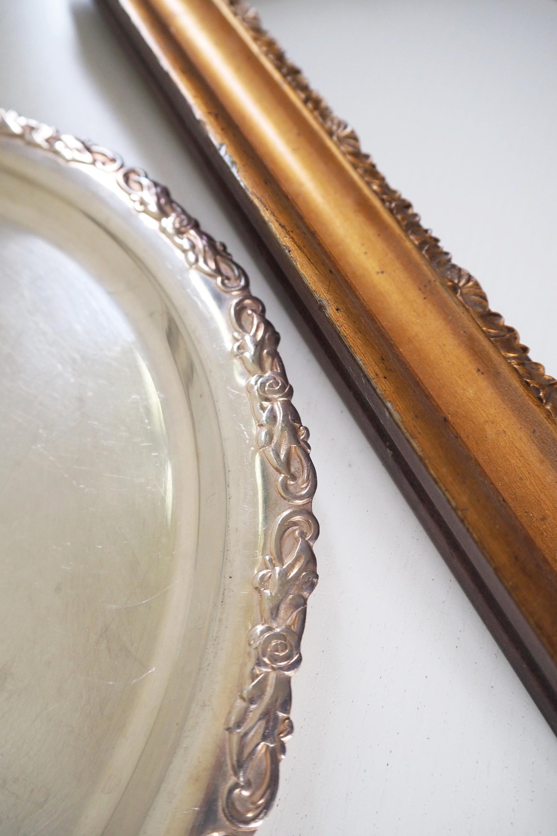 Vintage silver plated tray | Vintage silver platter | Vintage serving tray | Ornate serving tray | Silver plated tray Amy