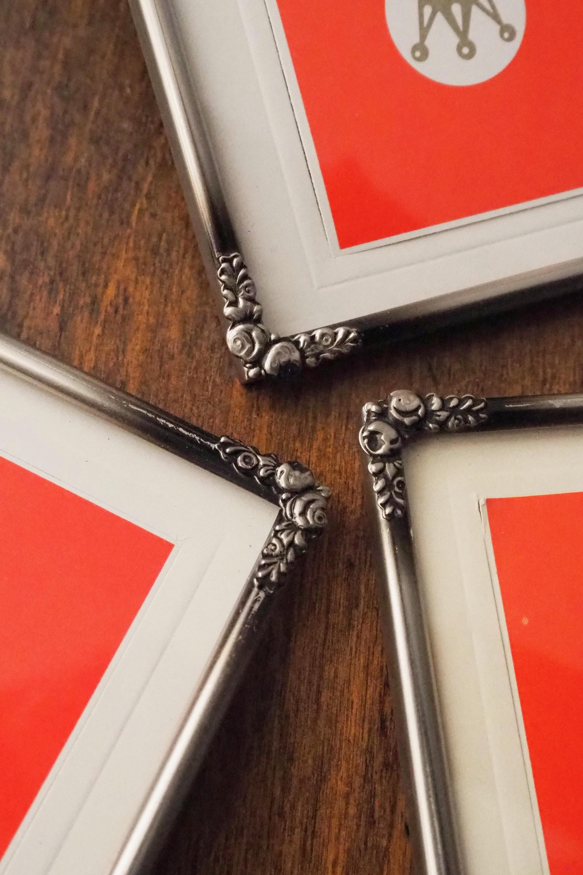 Set of three vintage photo frames | Vintage silver plated photo frames | Silver plated vintage frames | Silver plated picture frames