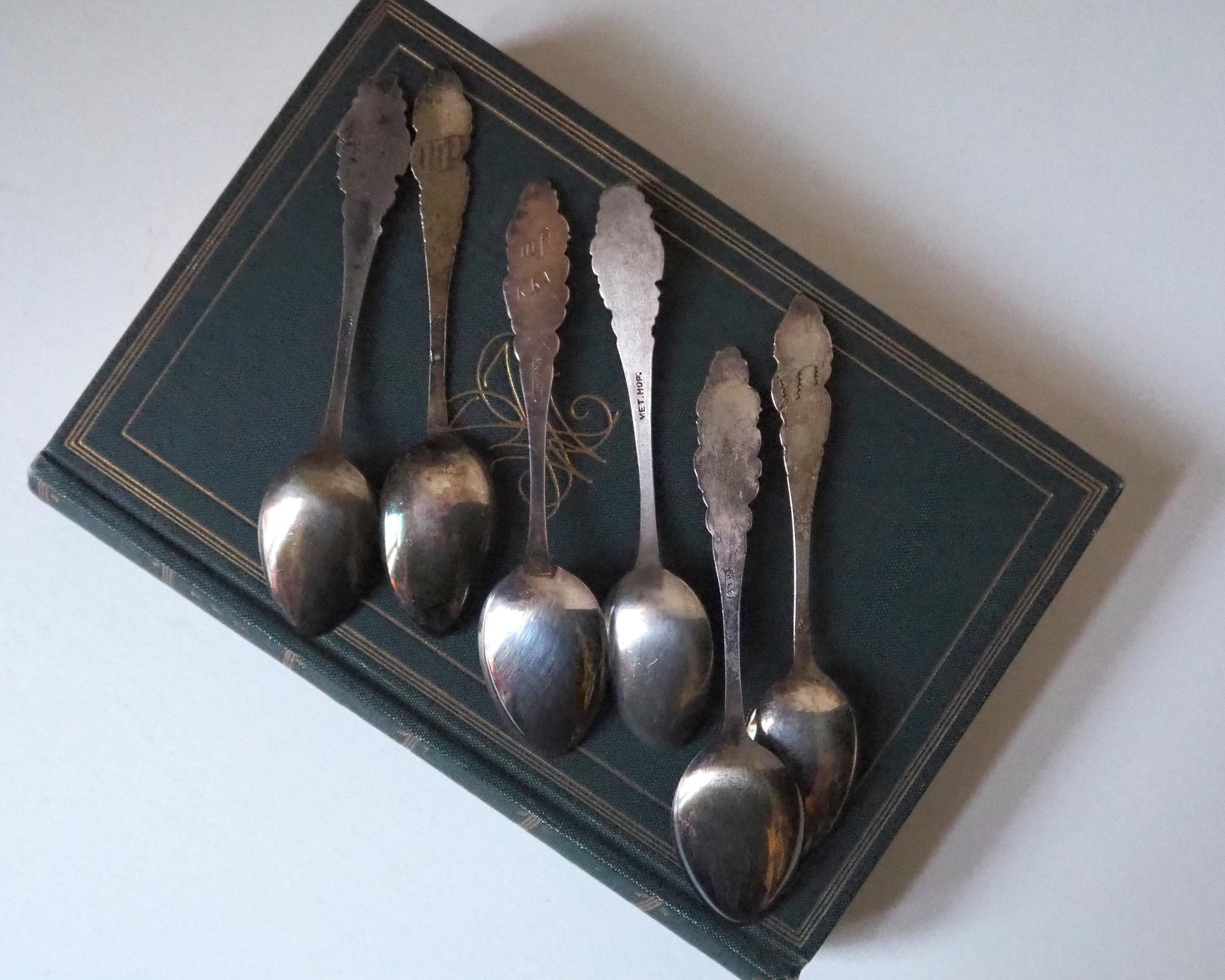 Set of six vintage teaspoons | Small silver plated teaspoons | Mismatched teaspoon set | Vintage alpacca teaspoons