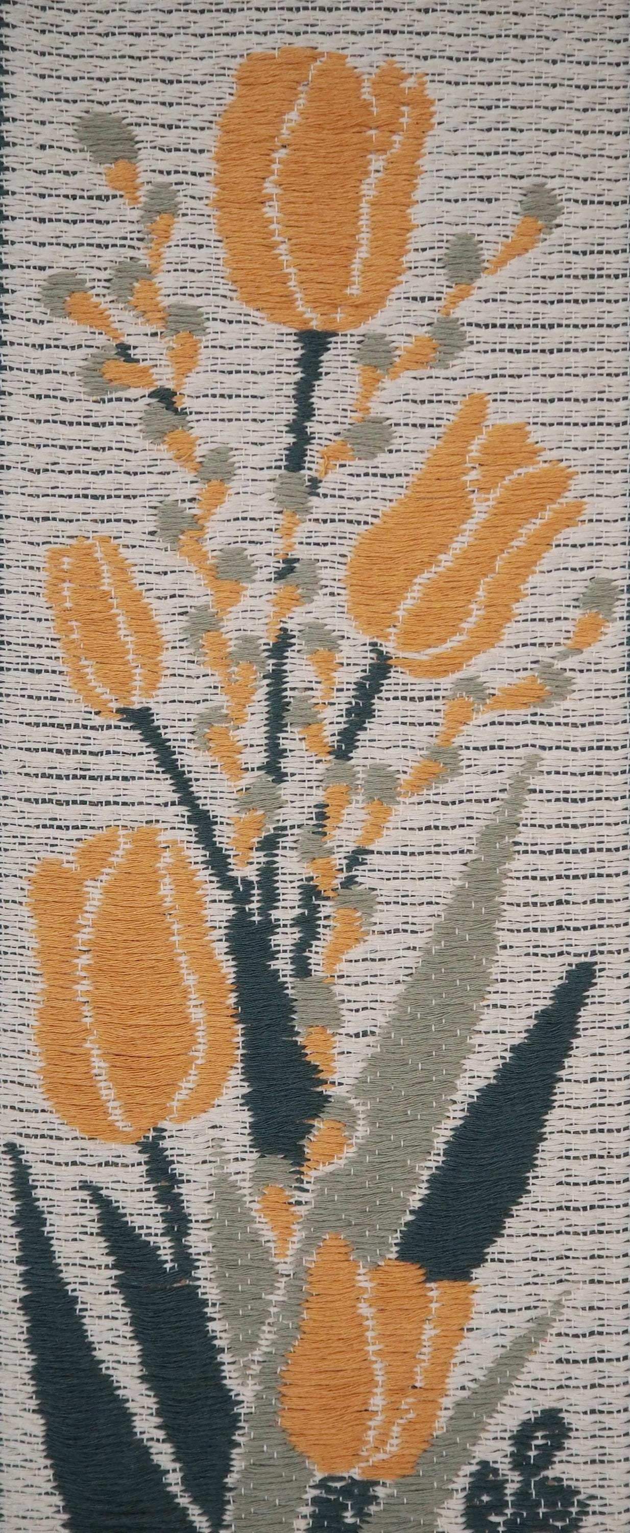 Vintage wall hanging | Long wall hanging | Nature wall hanging | Scandinavian woven textile | Made in Finland