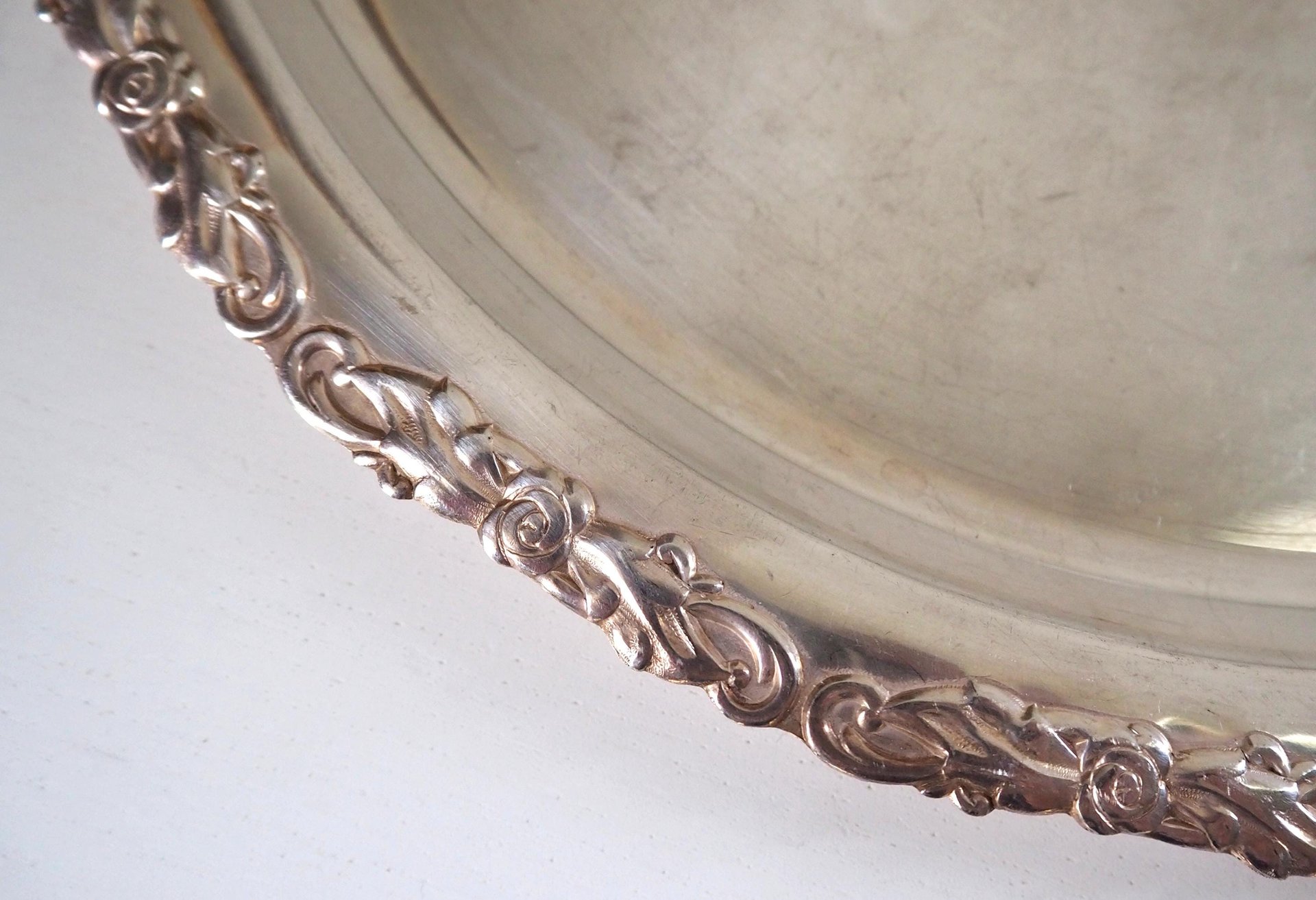 Vintage silver plated tray | Vintage silver platter | Vintage serving tray | Ornate serving tray | Silver plated tray Amy