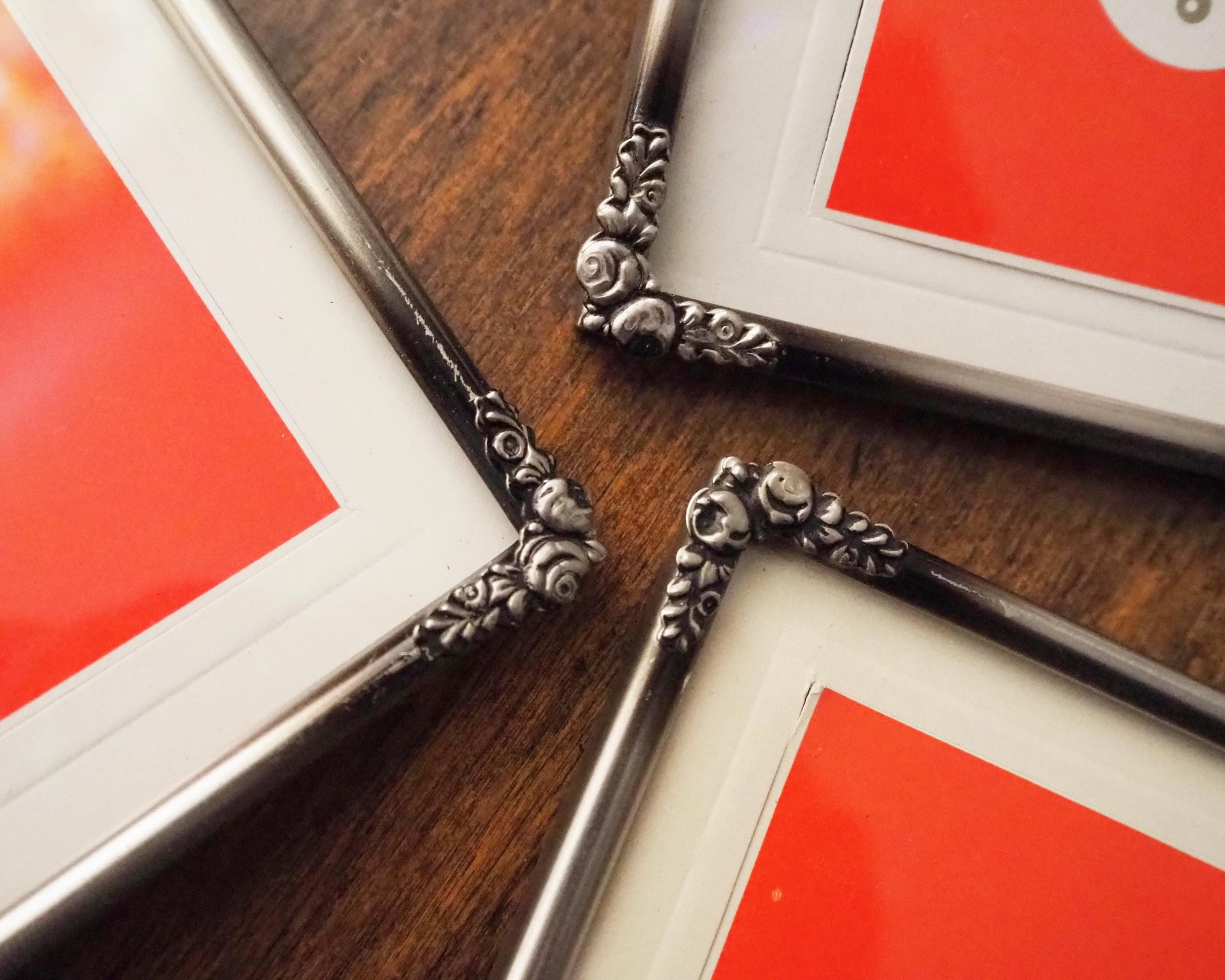 Set of three vintage photo frames | Vintage silver plated photo frames | Silver plated vintage frames | Silver plated picture frames