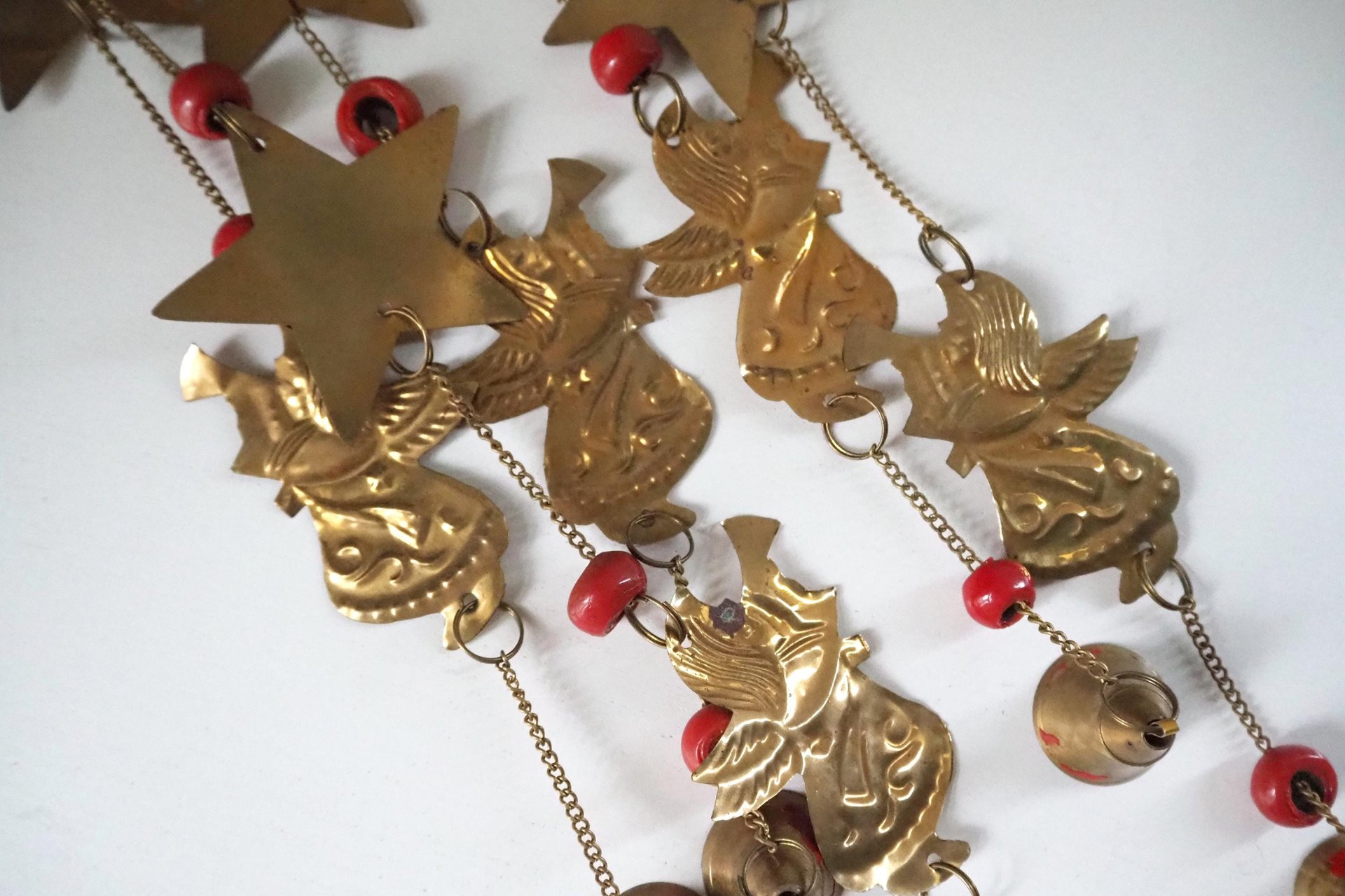 Vintage wind chime | Vintage brass wind chime | Brass wind chime | Angel wind chime with bells | Vintage Christmas decor