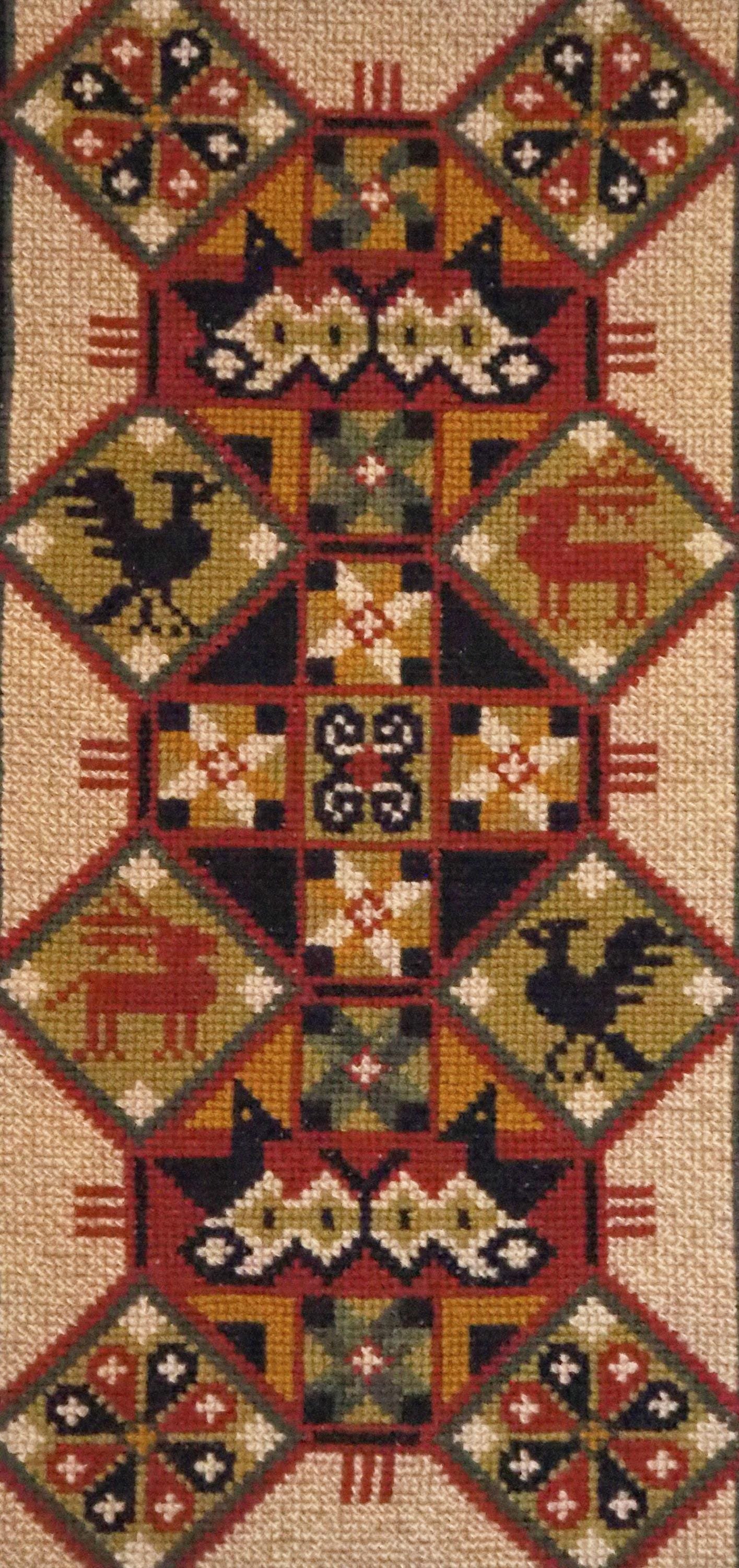 Vintage wall hanging | Scandinavian wall hanging | Traditional wall tapestry | Ornamental wall hanging | Finnish tapestry