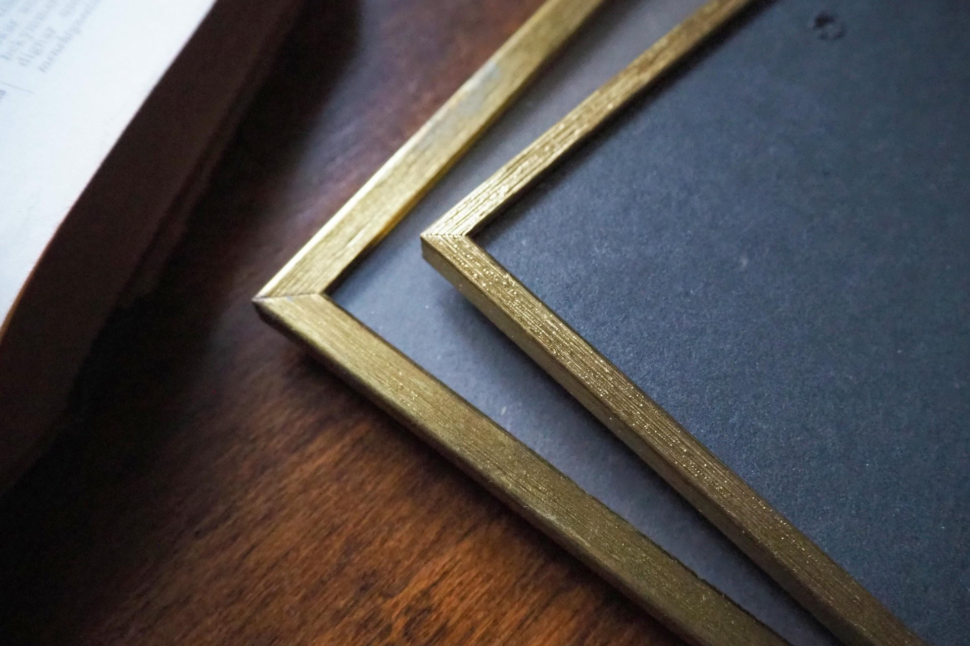 Set of two vintage photo frames | Vintage brass frames | Matching vintage frames | Vintage brass frame set | Vintage Jyden frames