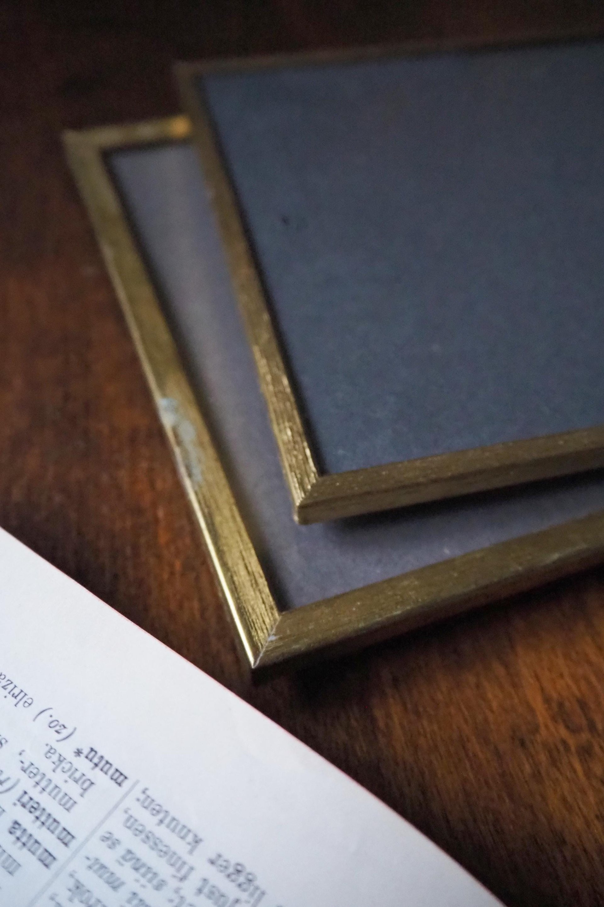 Set of two vintage photo frames | Vintage brass frames | Matching vintage frames | Vintage brass frame set | Vintage Jyden frames