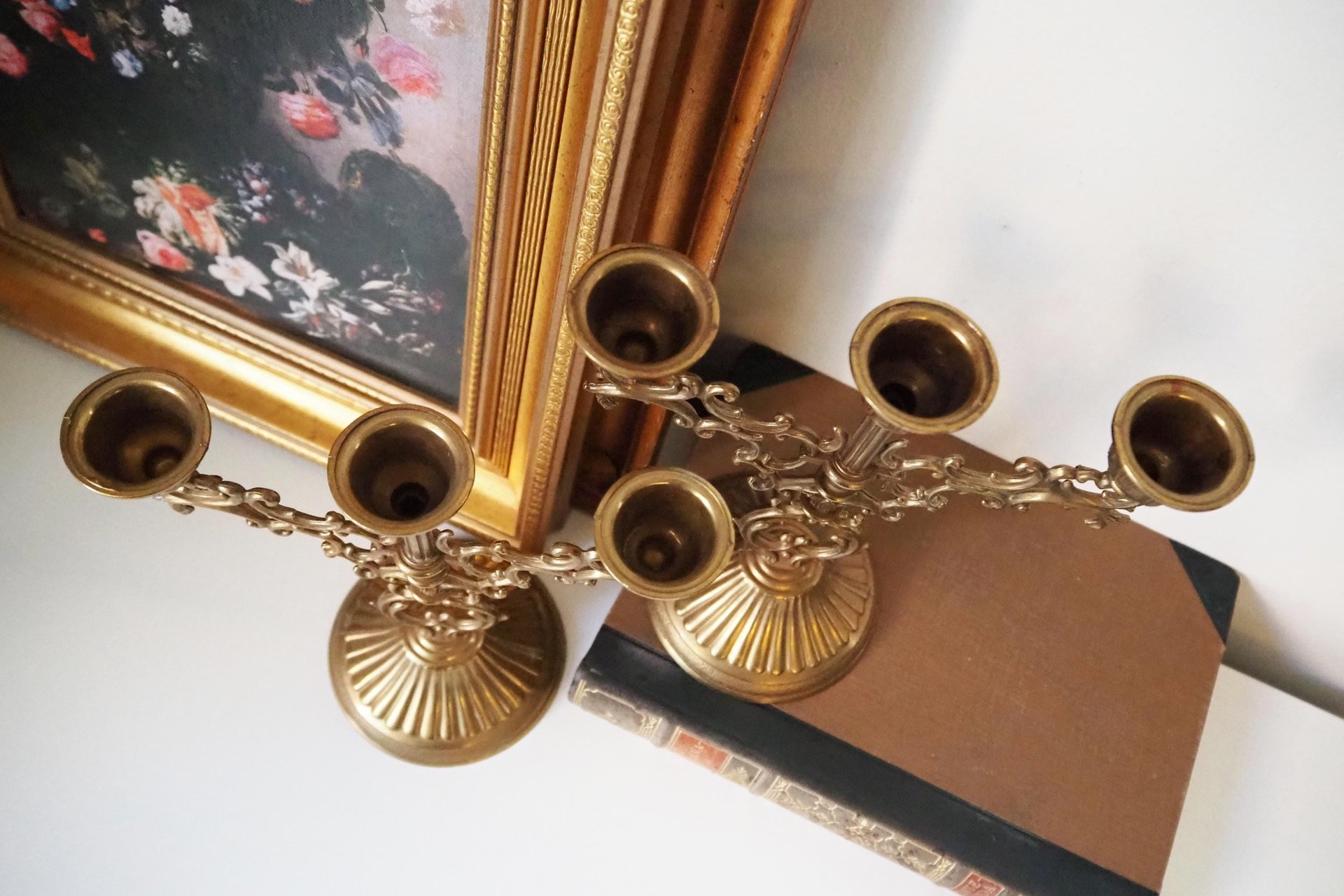 Vintage three arm candelabrums | Set of two matching candelabrums | Three arm candlestick holders | Vintage candelabra | Matching candelabra